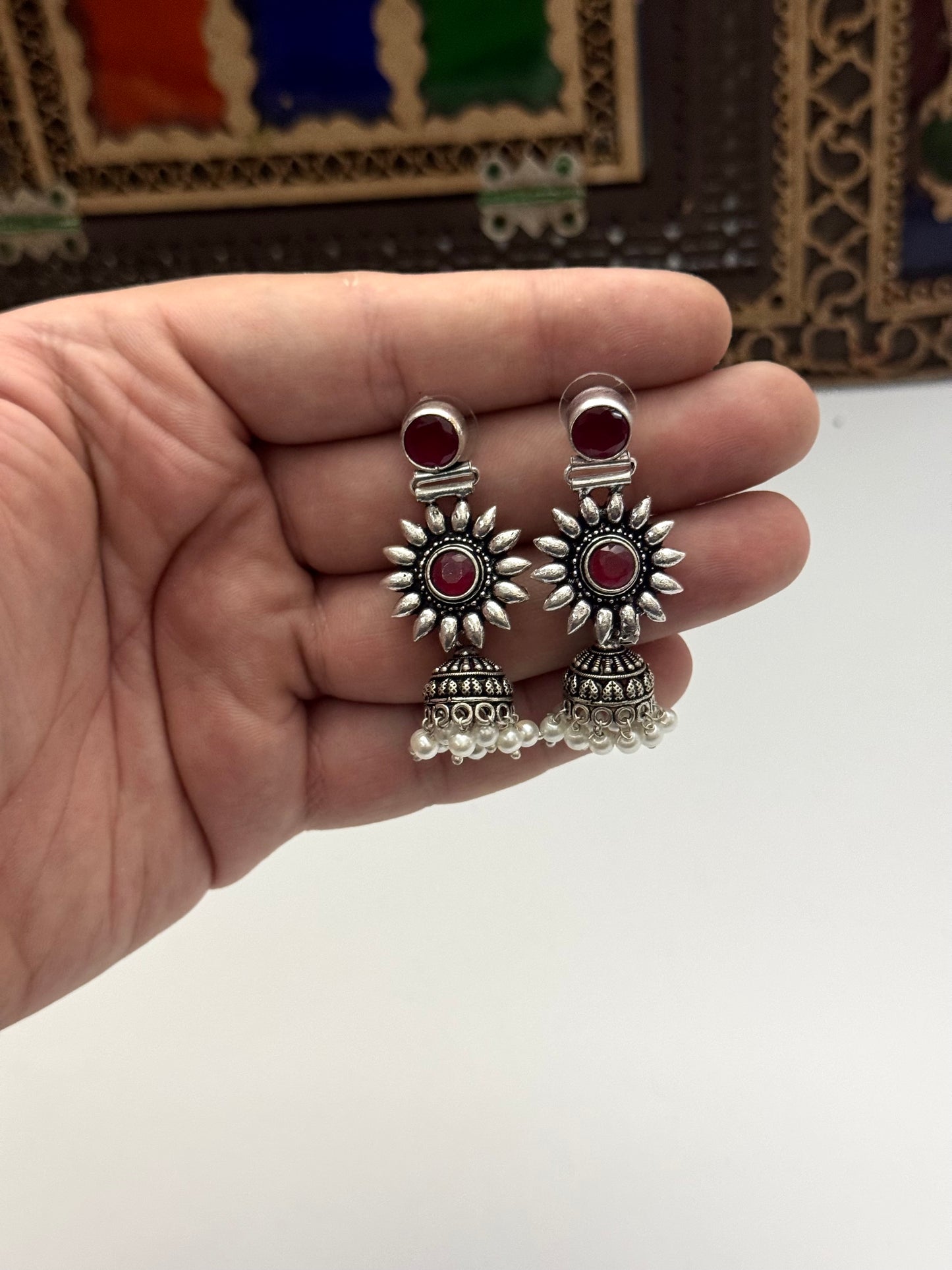 Premium Brass made oxidised Earrings
