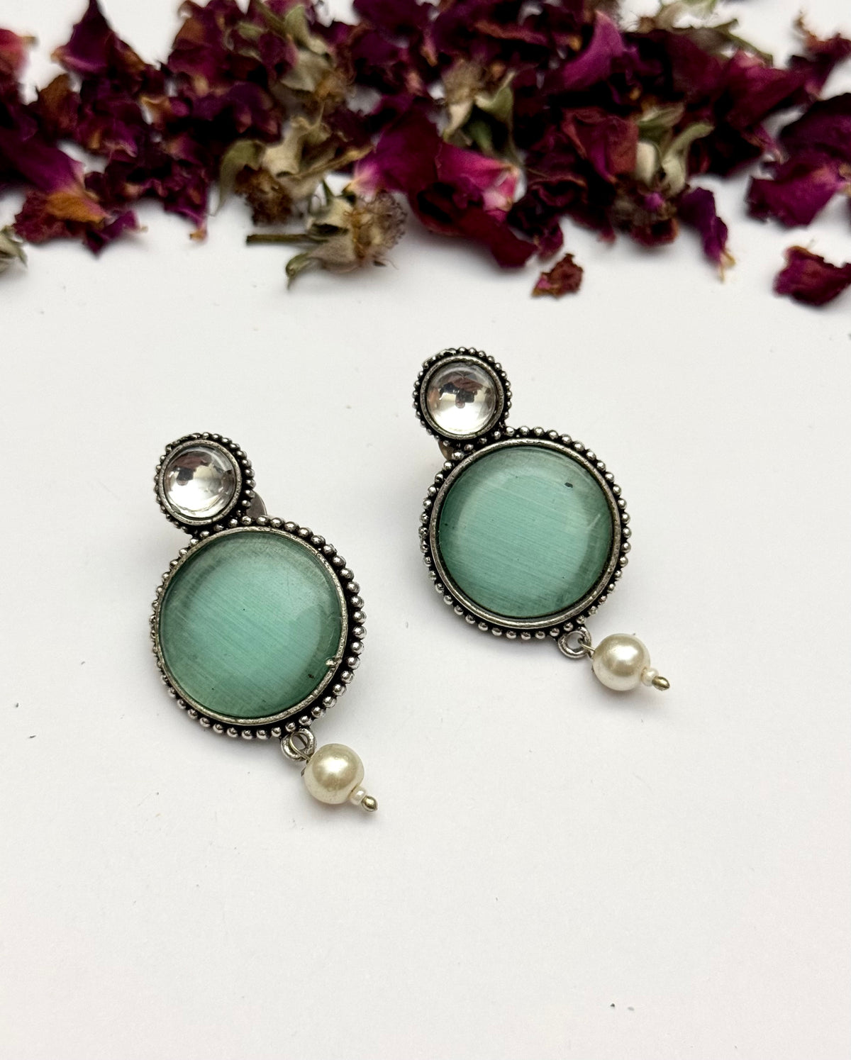 Premium oxidised brass made Candy Earrings