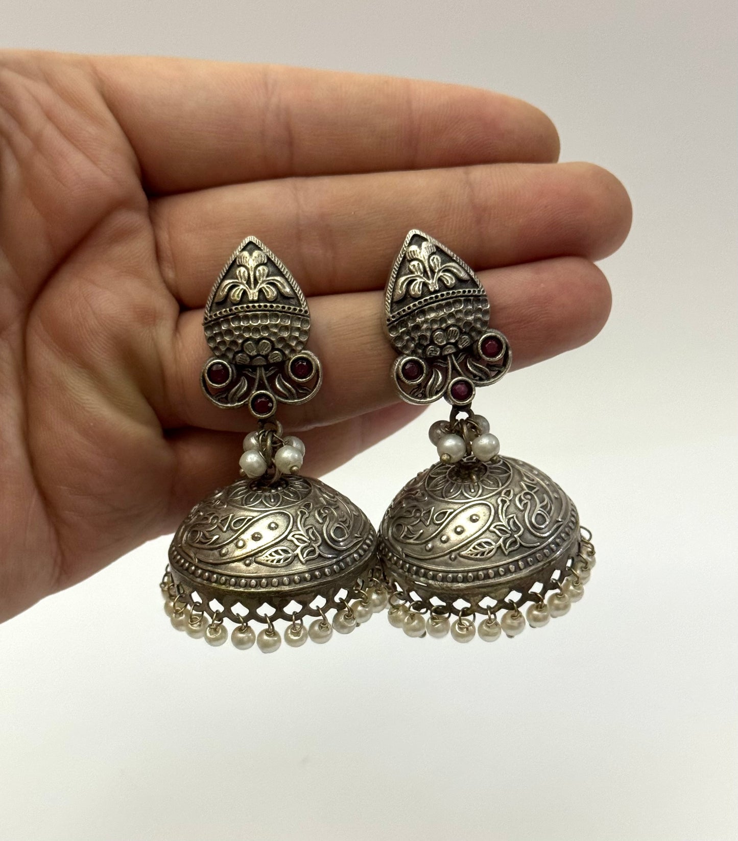 Premium Brass Made oxidised Jhumka
