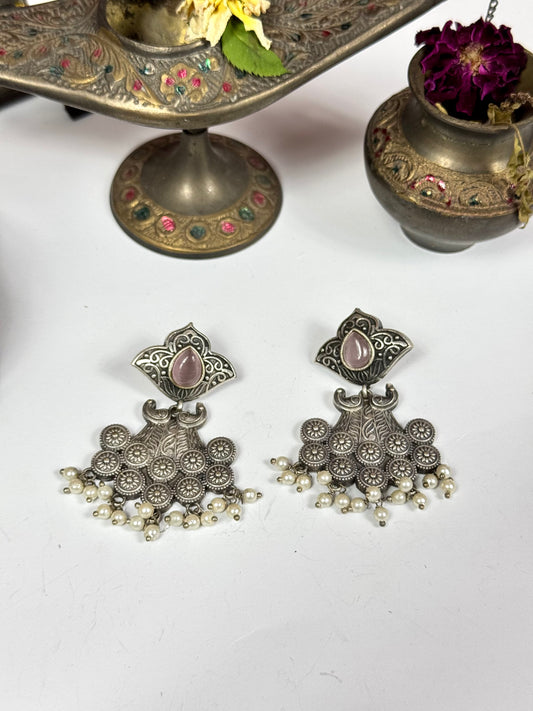 Premium oxidised Tara Earrings