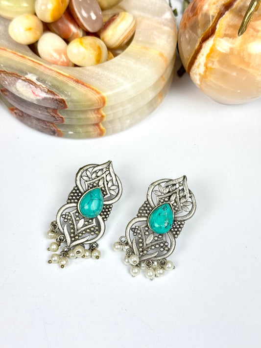 Premium Brass made Oxidised Earrings