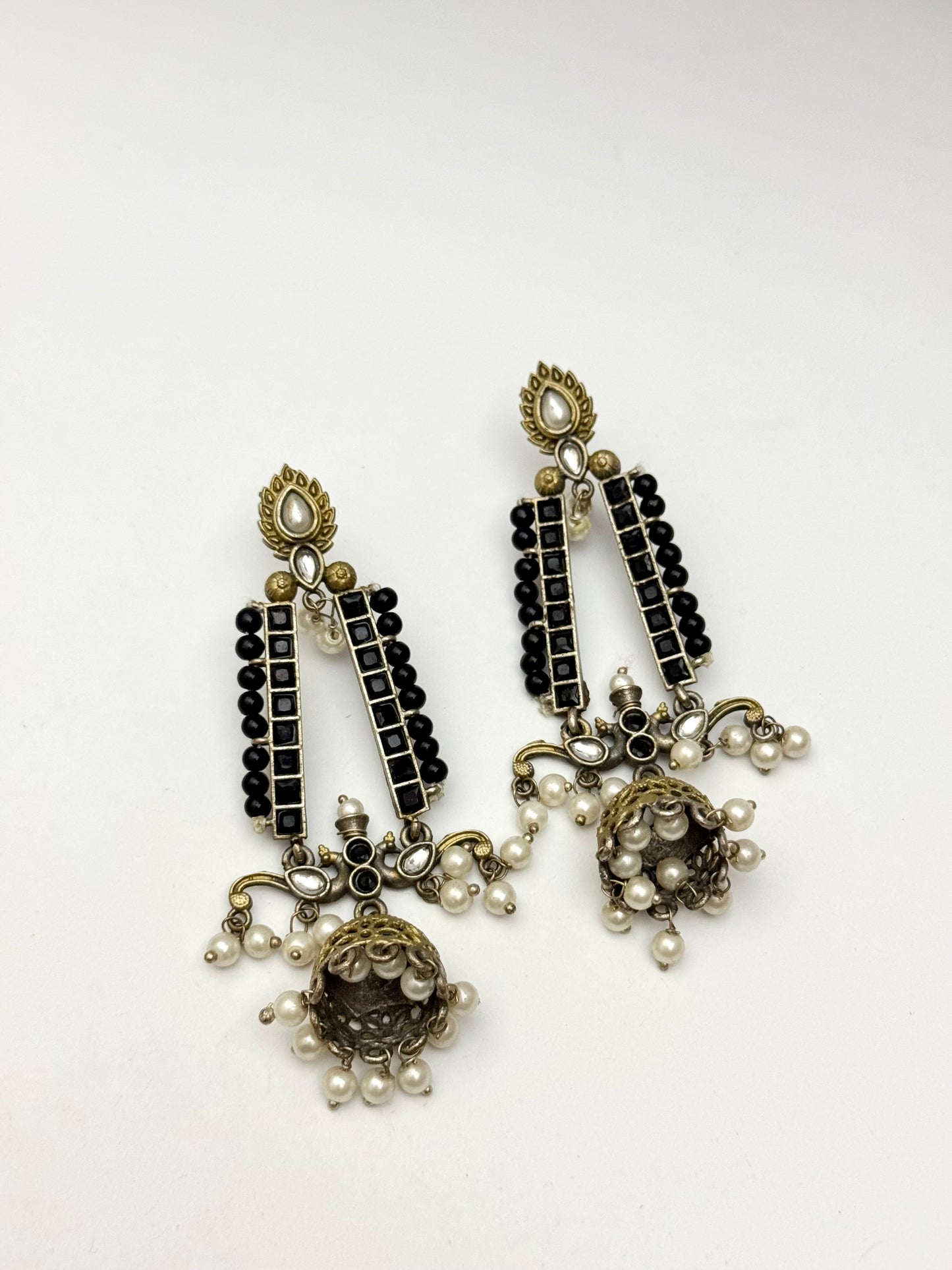 Premium Brass made Oxidised Jhumka