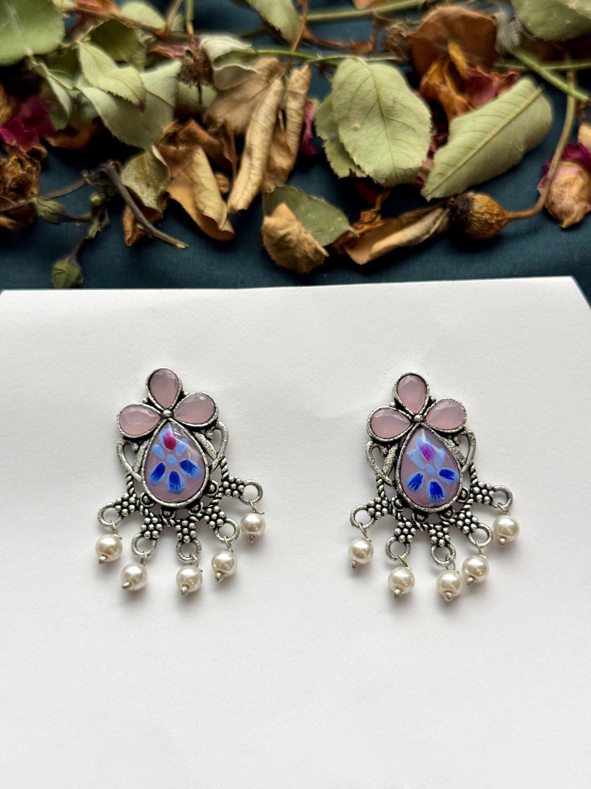 Premium oxidised Brass made Earrings