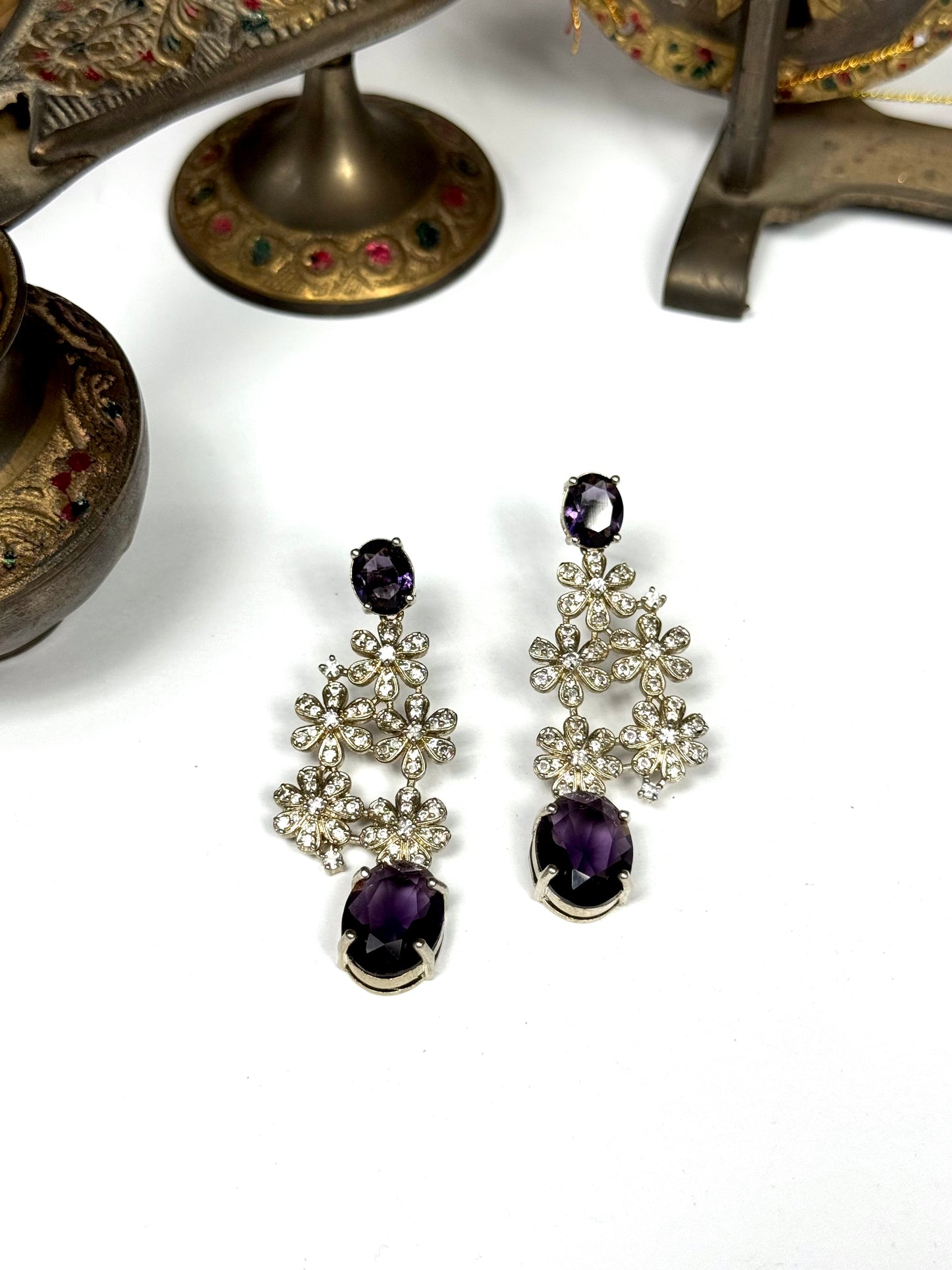 American Diamond 1 karat Earrings