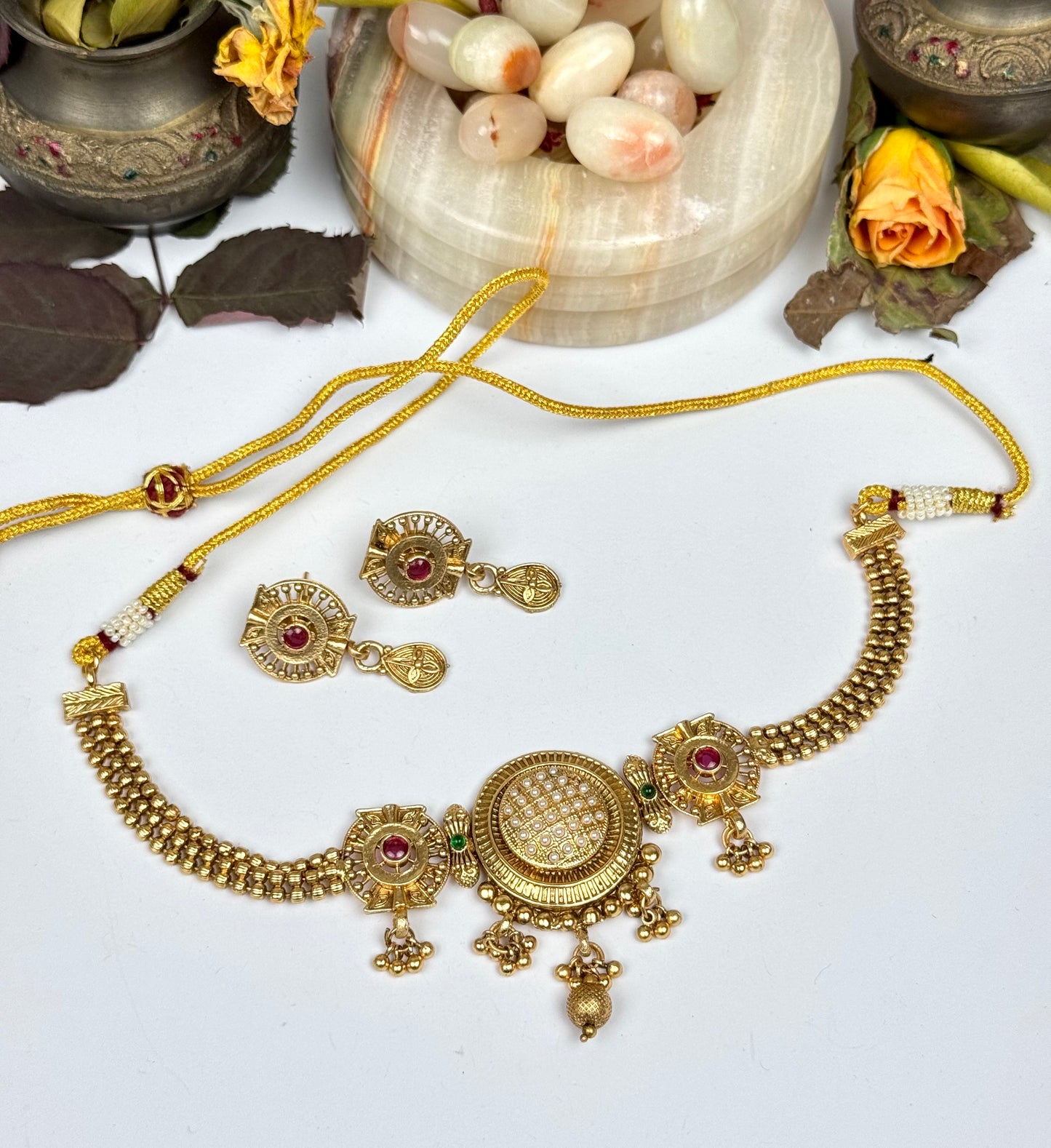 Rajwadi Maya Choker set