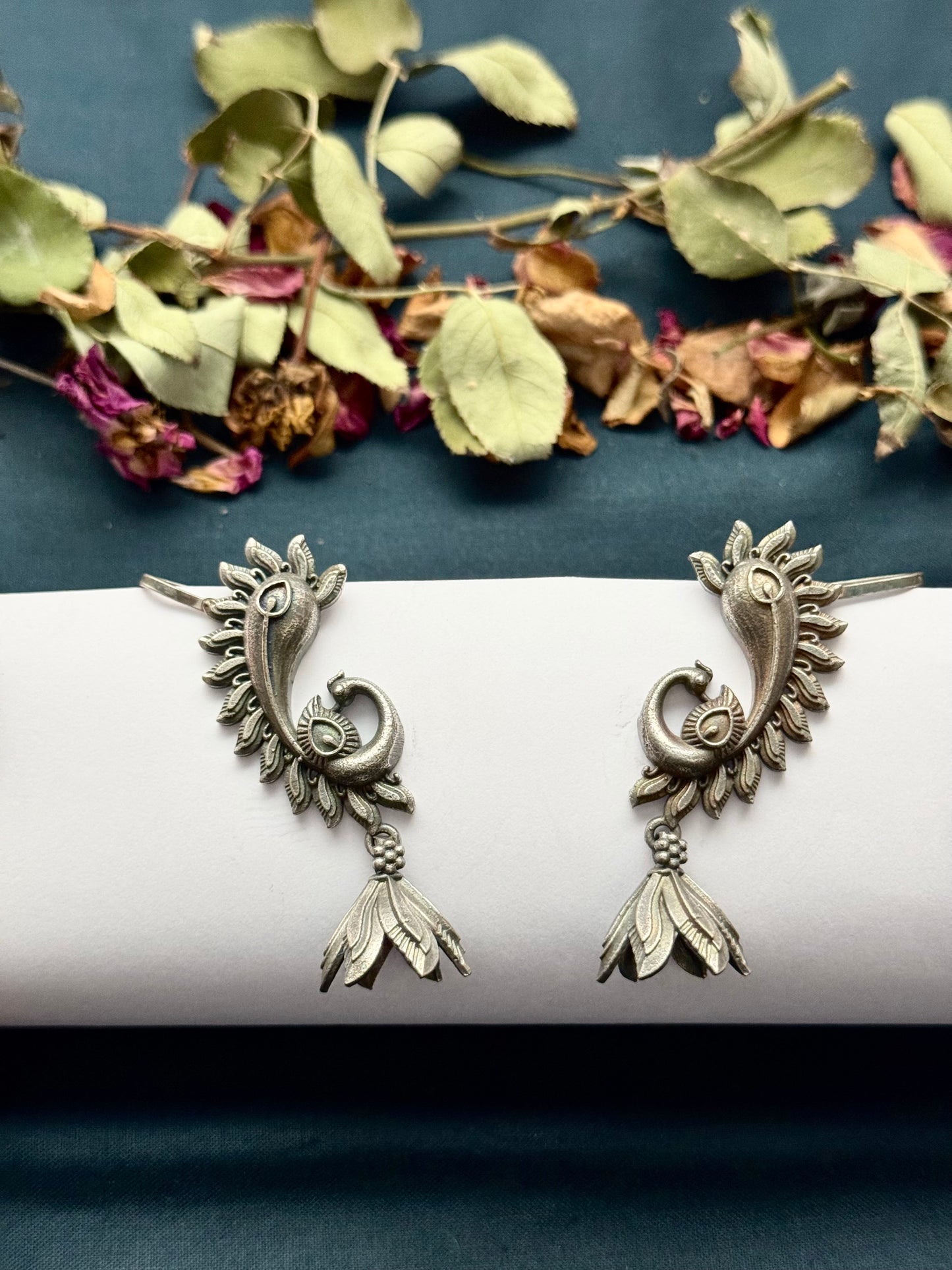Premium oxidised hoor Earcufs Jhumka