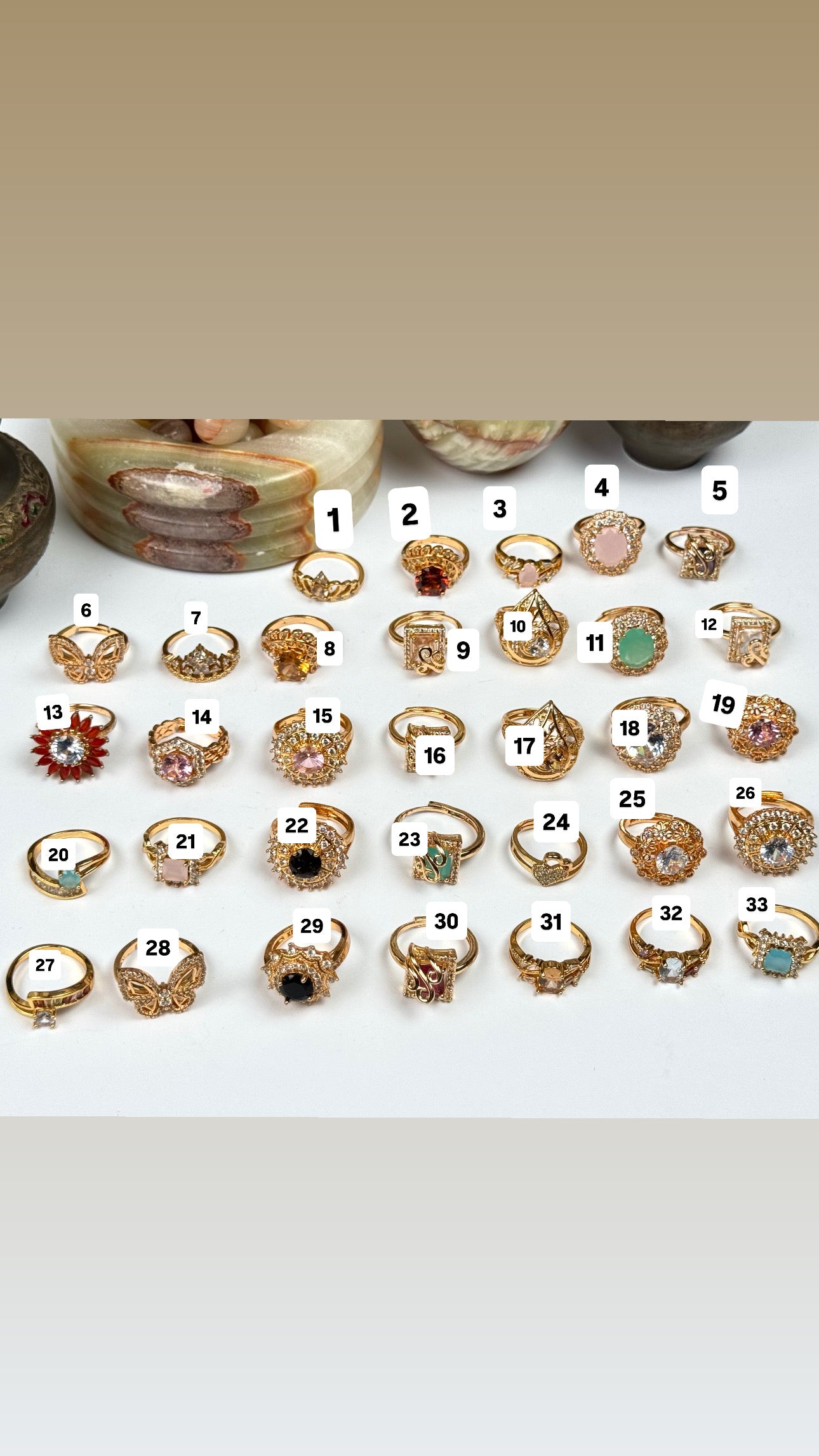 Premium adjustable zarcon Rings