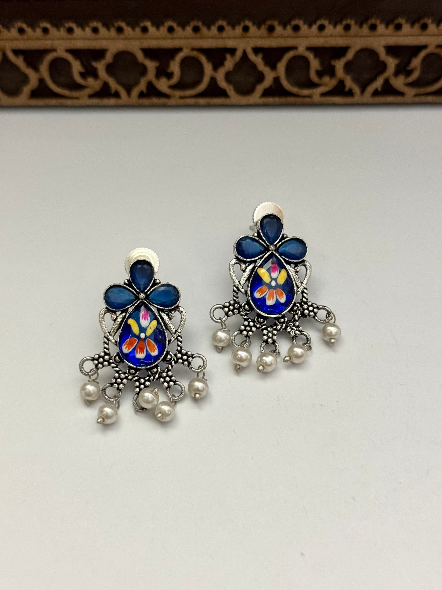 Premium oxidised Brass made Earrings