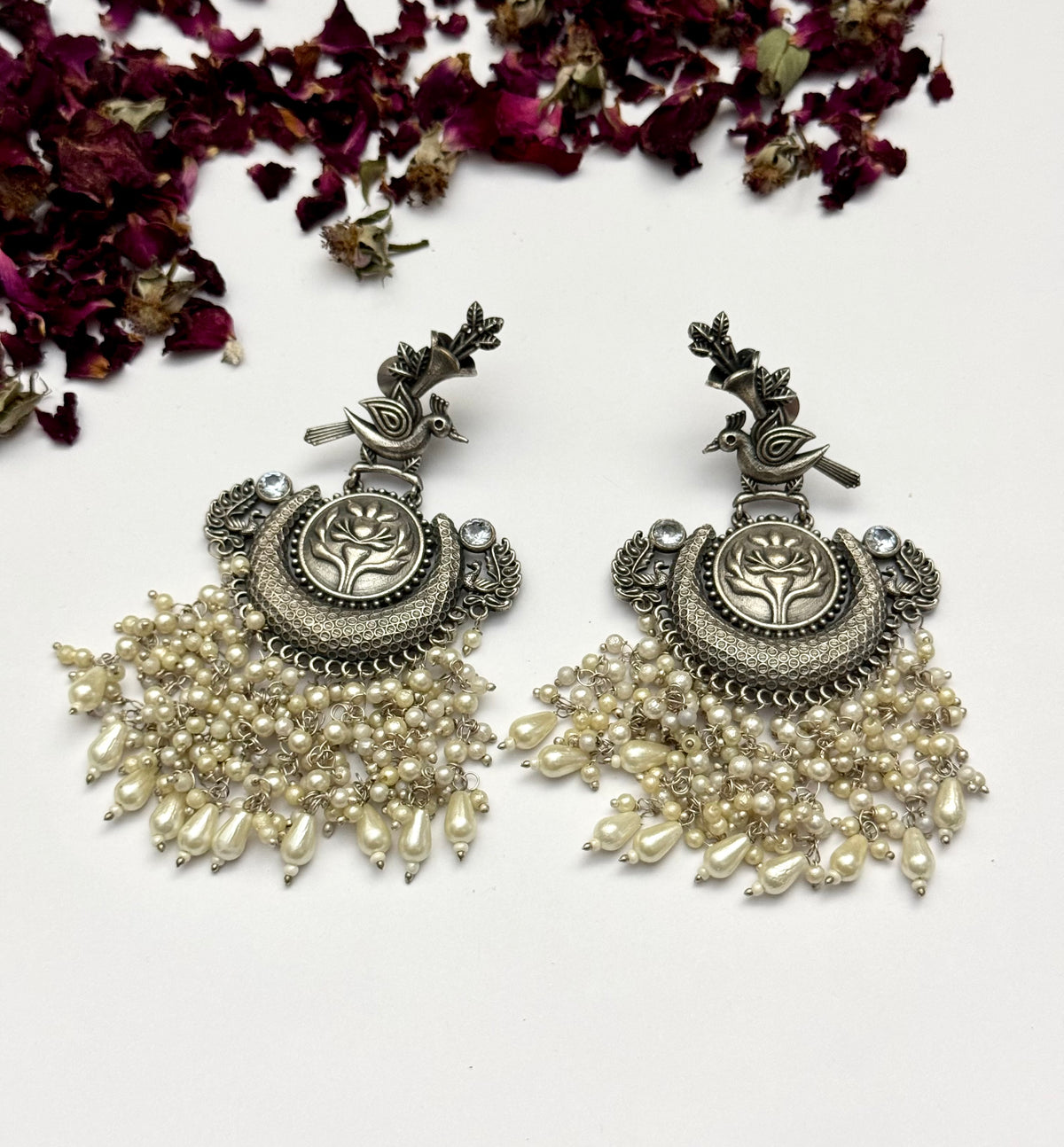 Premium oxidised Brass made Earrings