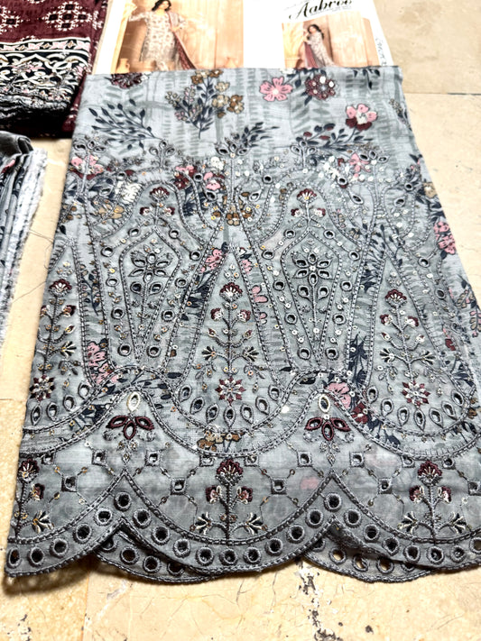 Libas-e-Shireen Orignal Tawakal embroidered Khadder 3 pcs suit