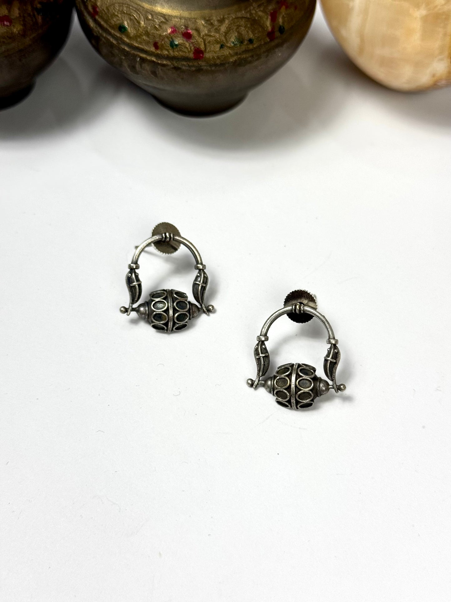 Premium Brass Made Oxidised Earrings