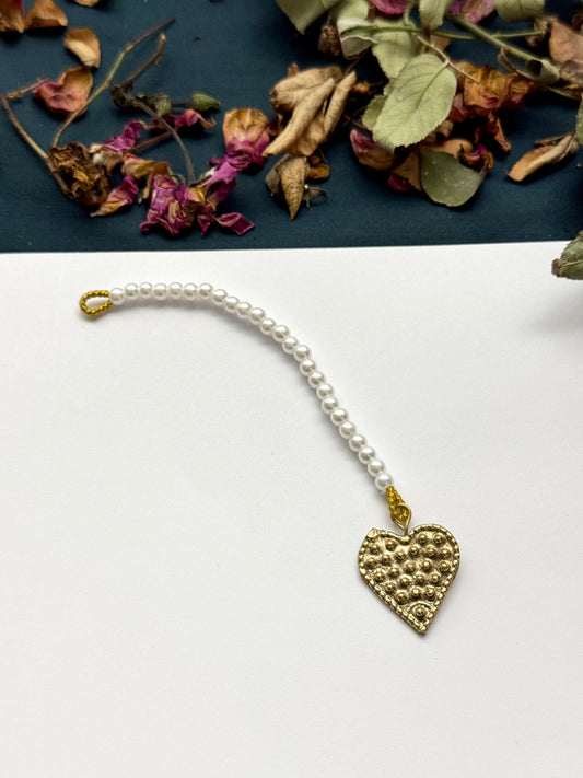 Boho Tribal Statement Heart Bindia | Antique Finish Ethnic Heart Bindia for Women
