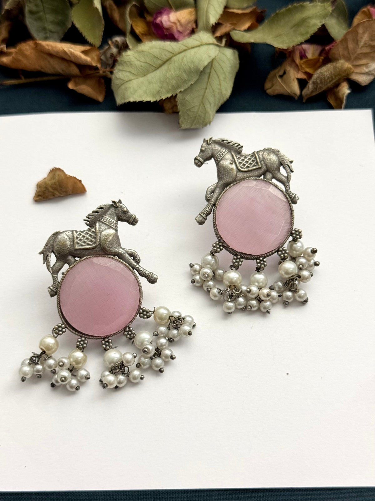 Premium brass made Oxidised Earrings