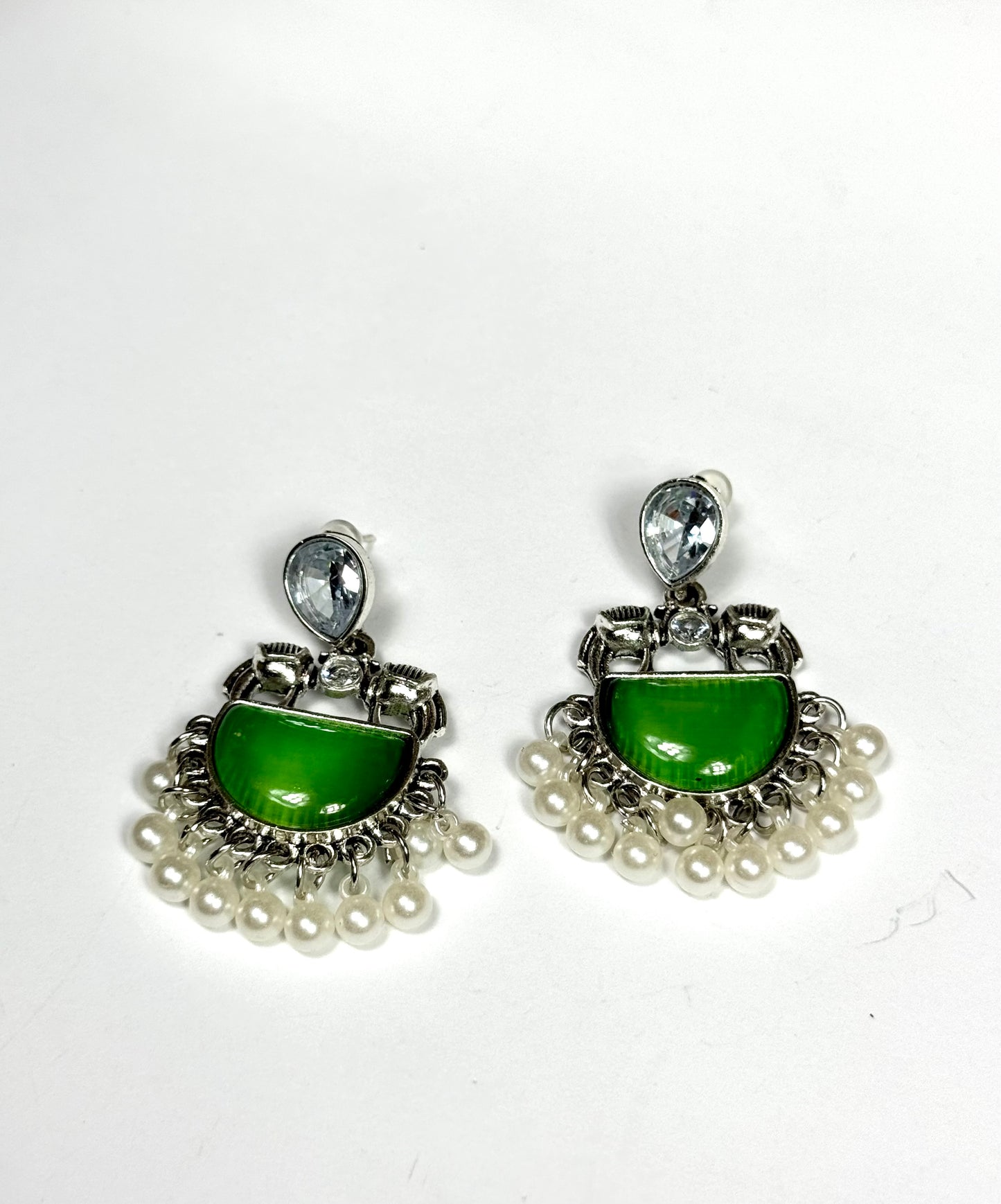 Oxidised Nargis Earrings