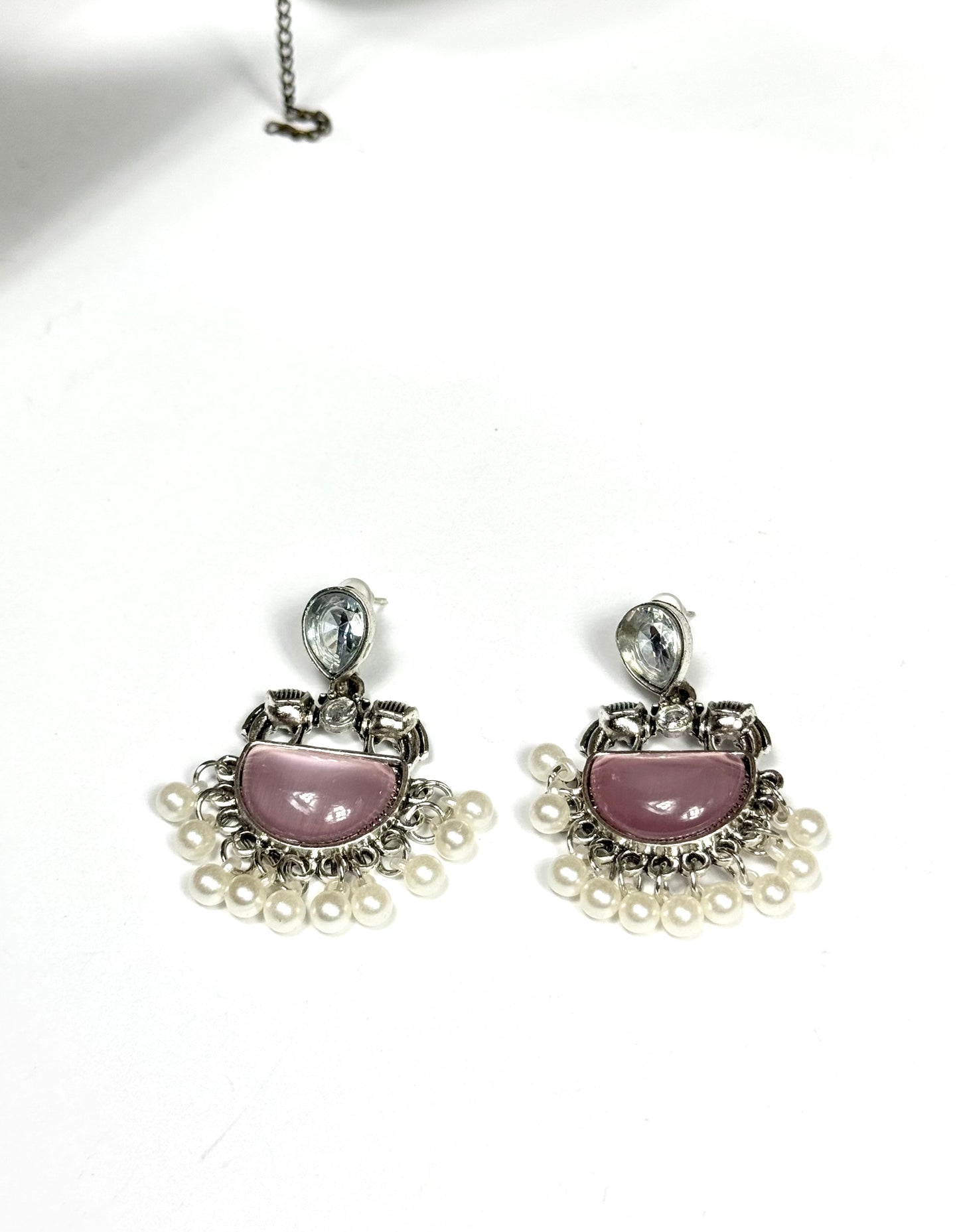 Oxidised Nargis Earrings