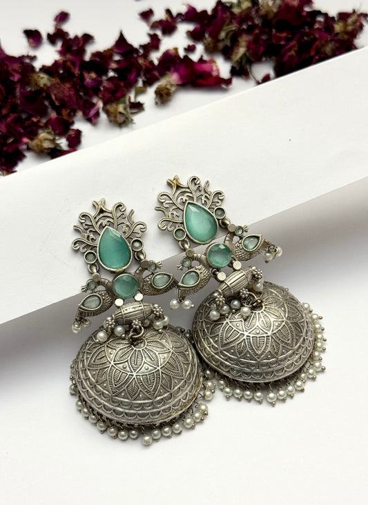Premium Oxidised Eliana Earrings