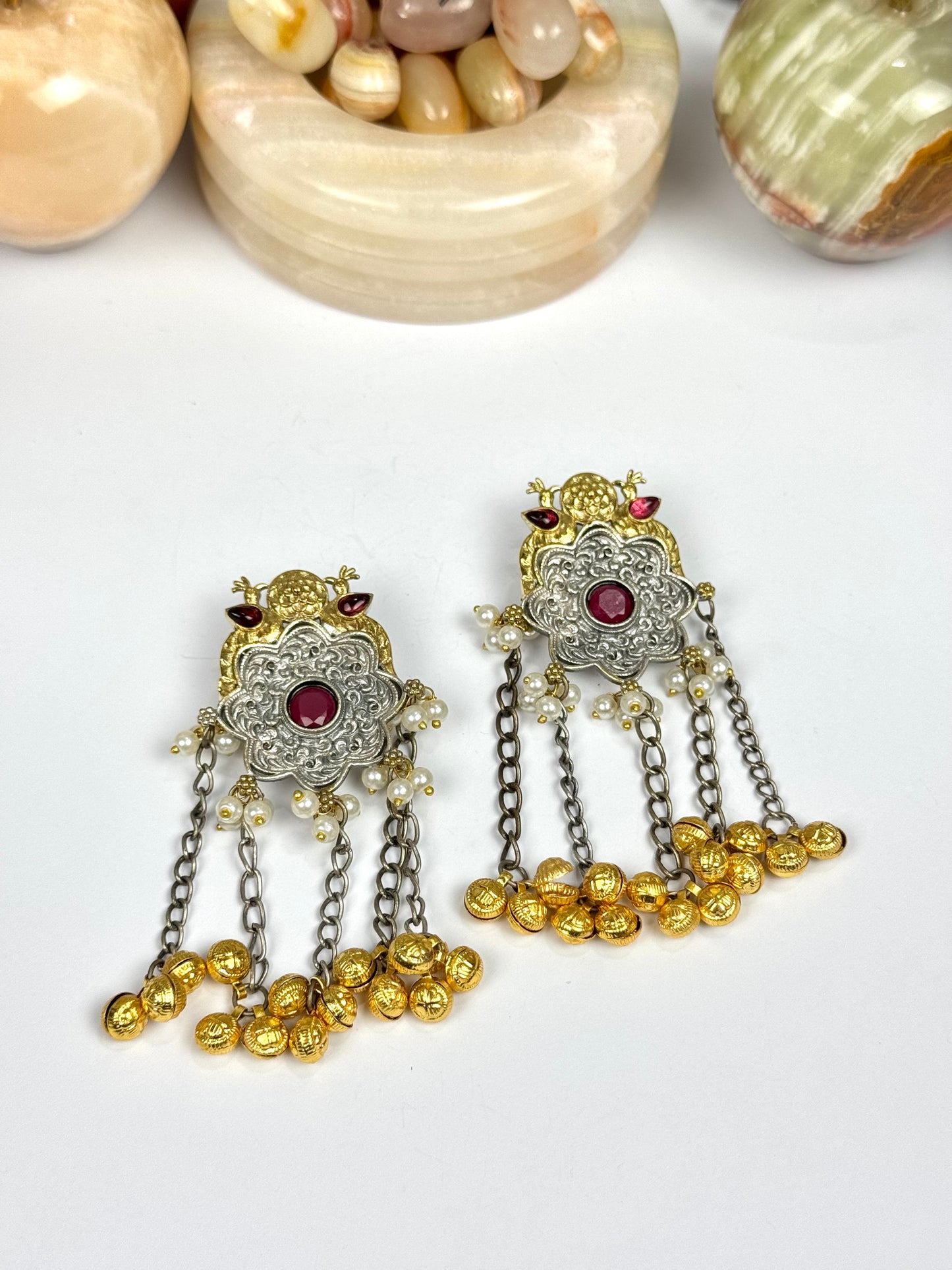 Premium Brass made oxidised Designer Earrings