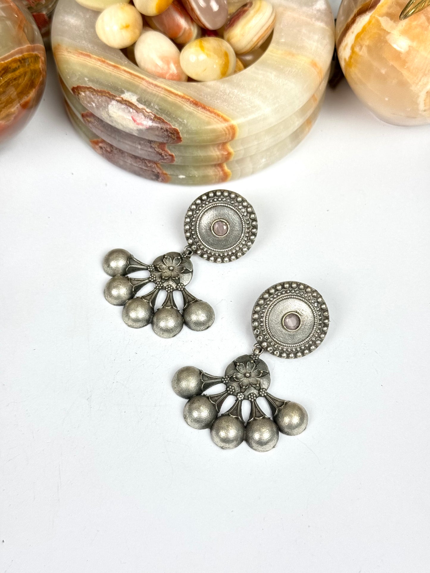 Premium Brass made Oxidised Earrings