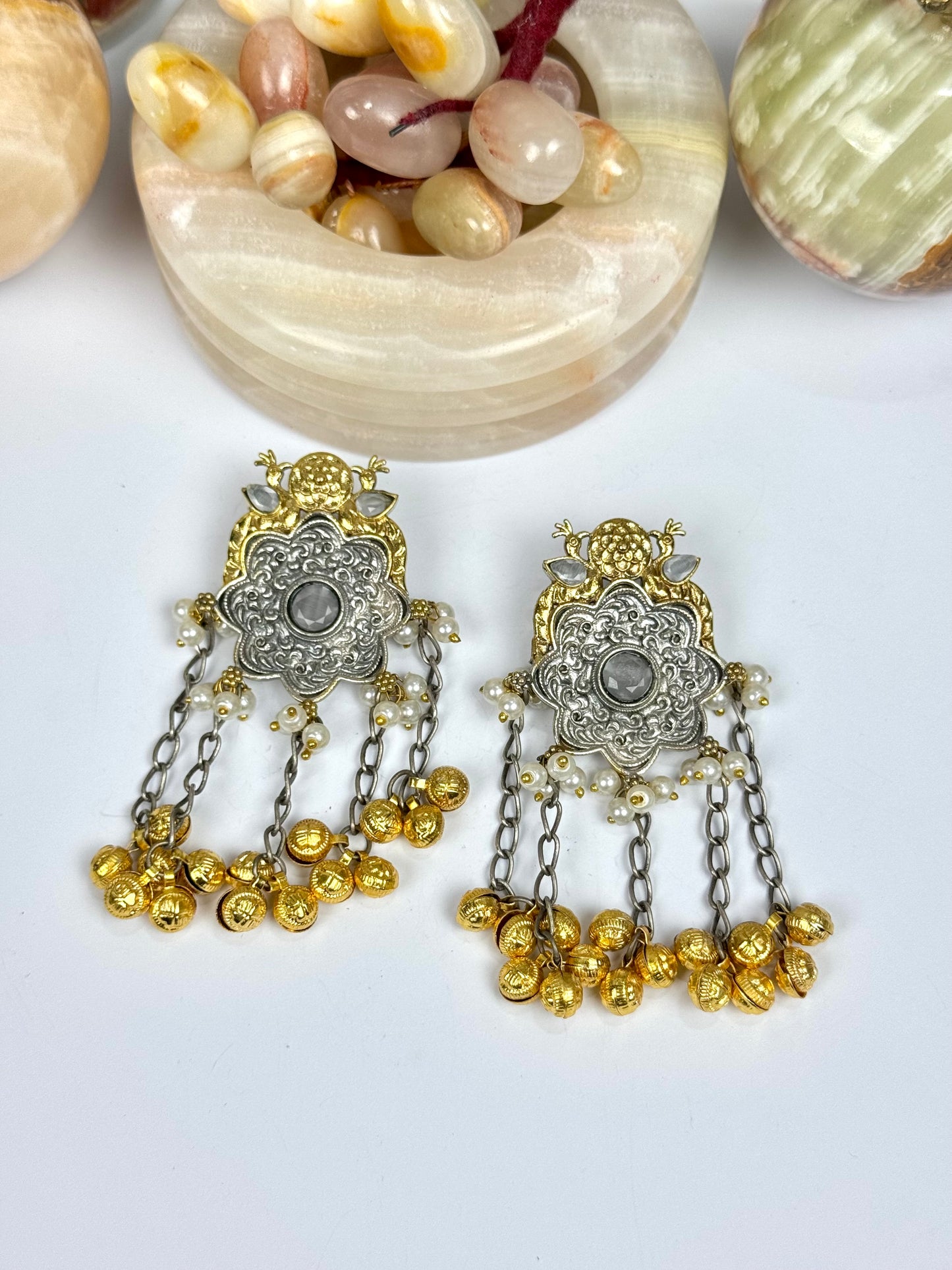 Premium Brass made oxidised Designer Earrings