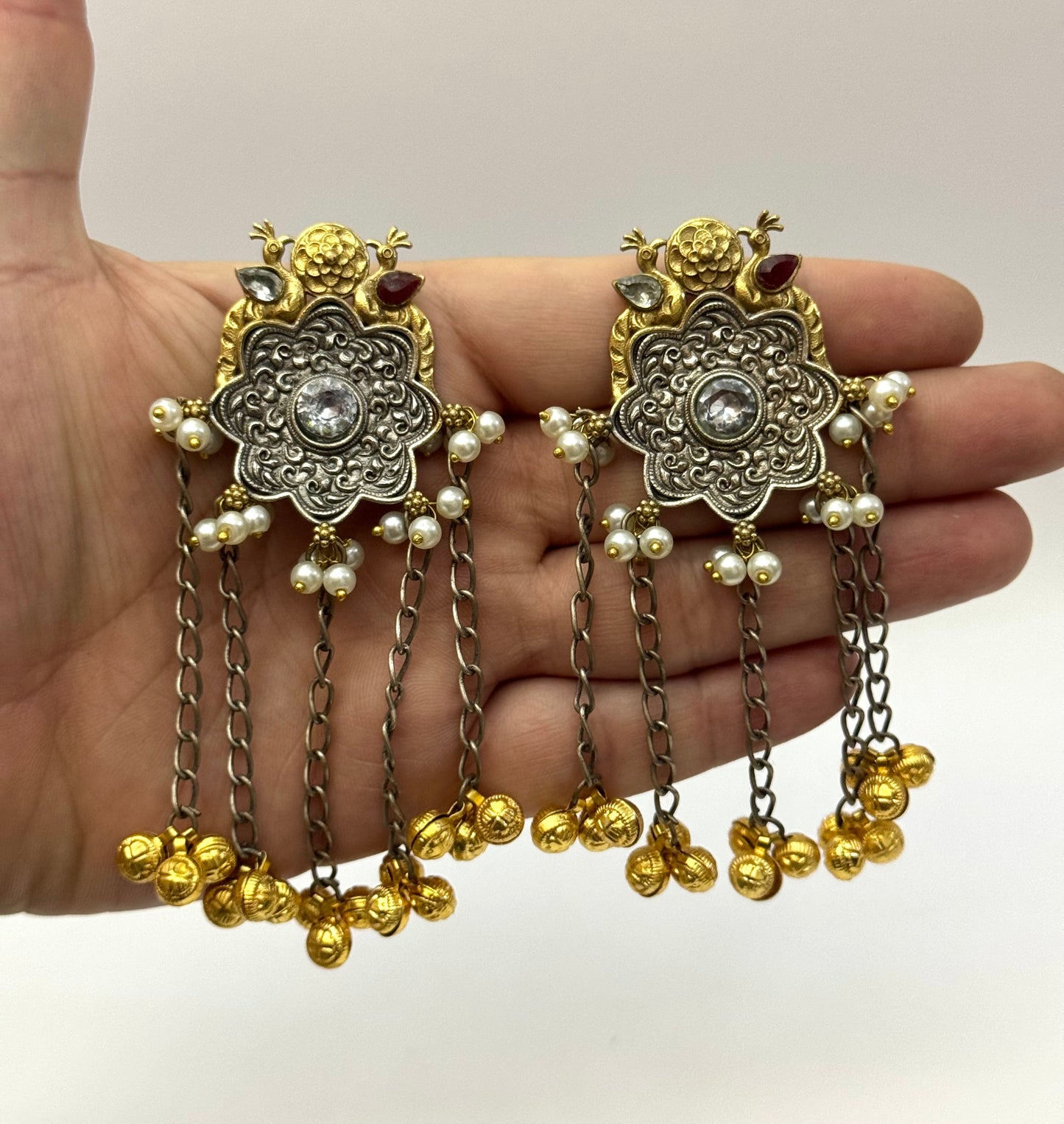 Premium Brass made oxidised Designer Earrings
