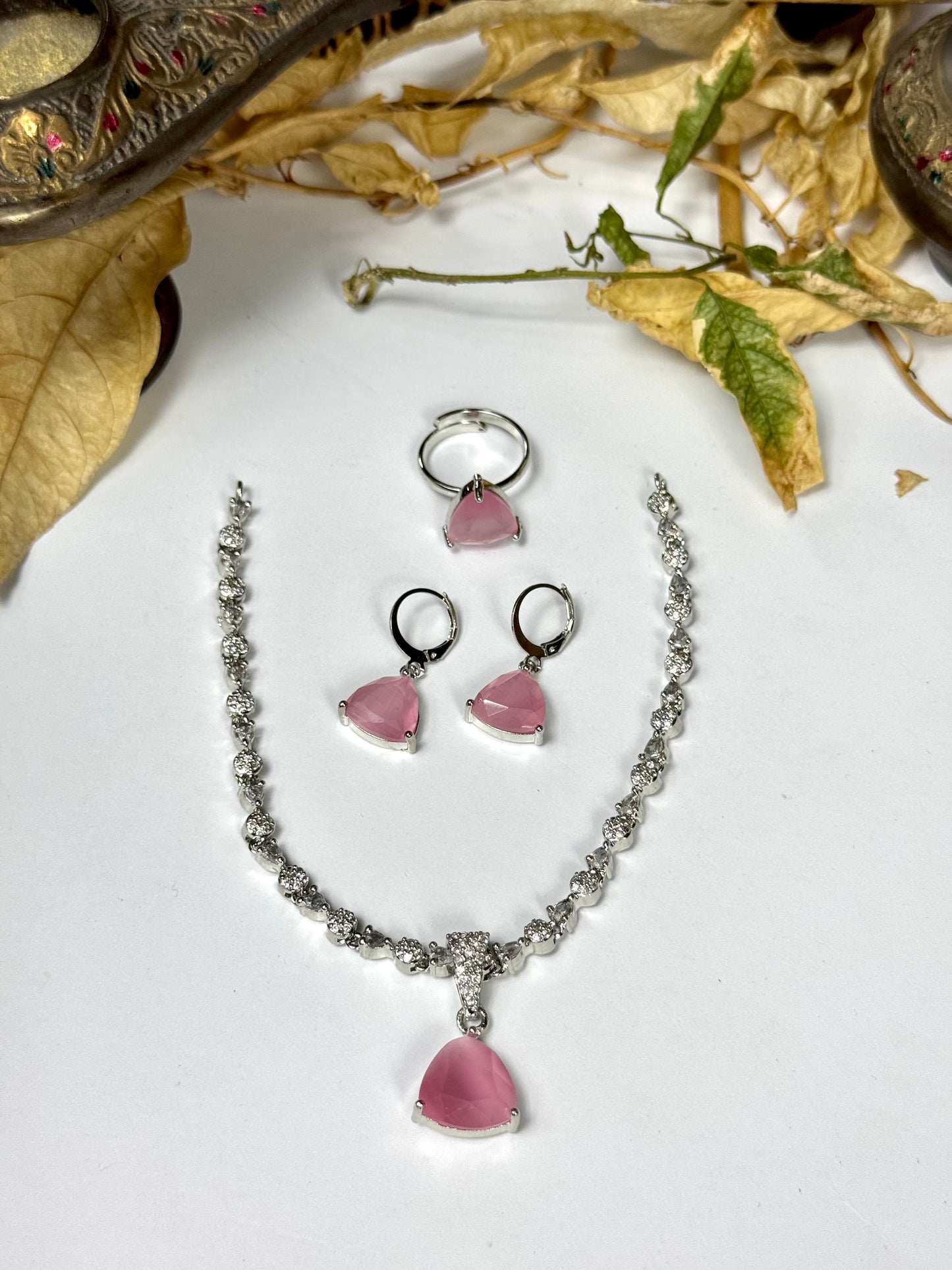 American Diamond 1 karat Necklace sets