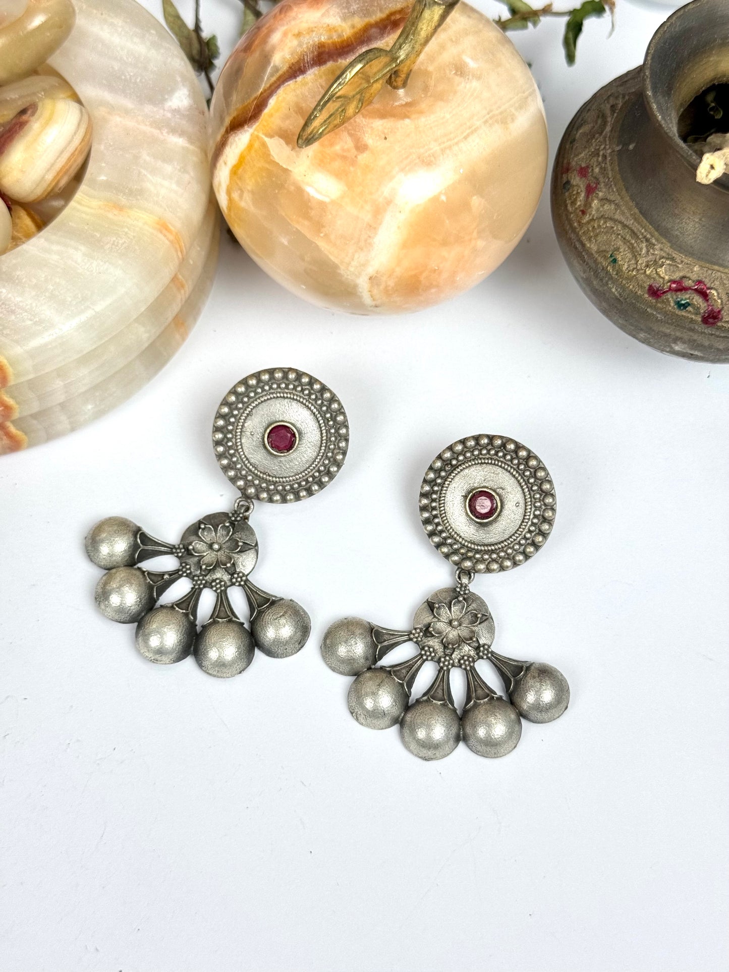 Premium Brass made Oxidised Earrings