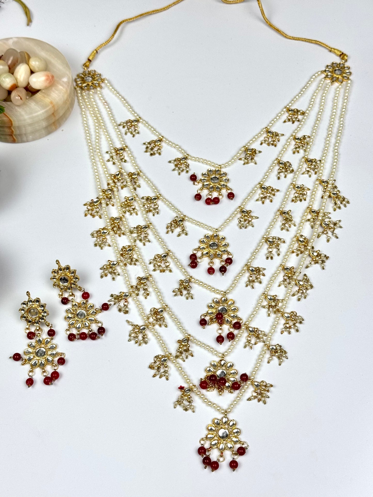 Imported Kundn 5 Layers Mala Set