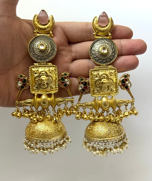 Premium Oxidised kasmiri Jhumka