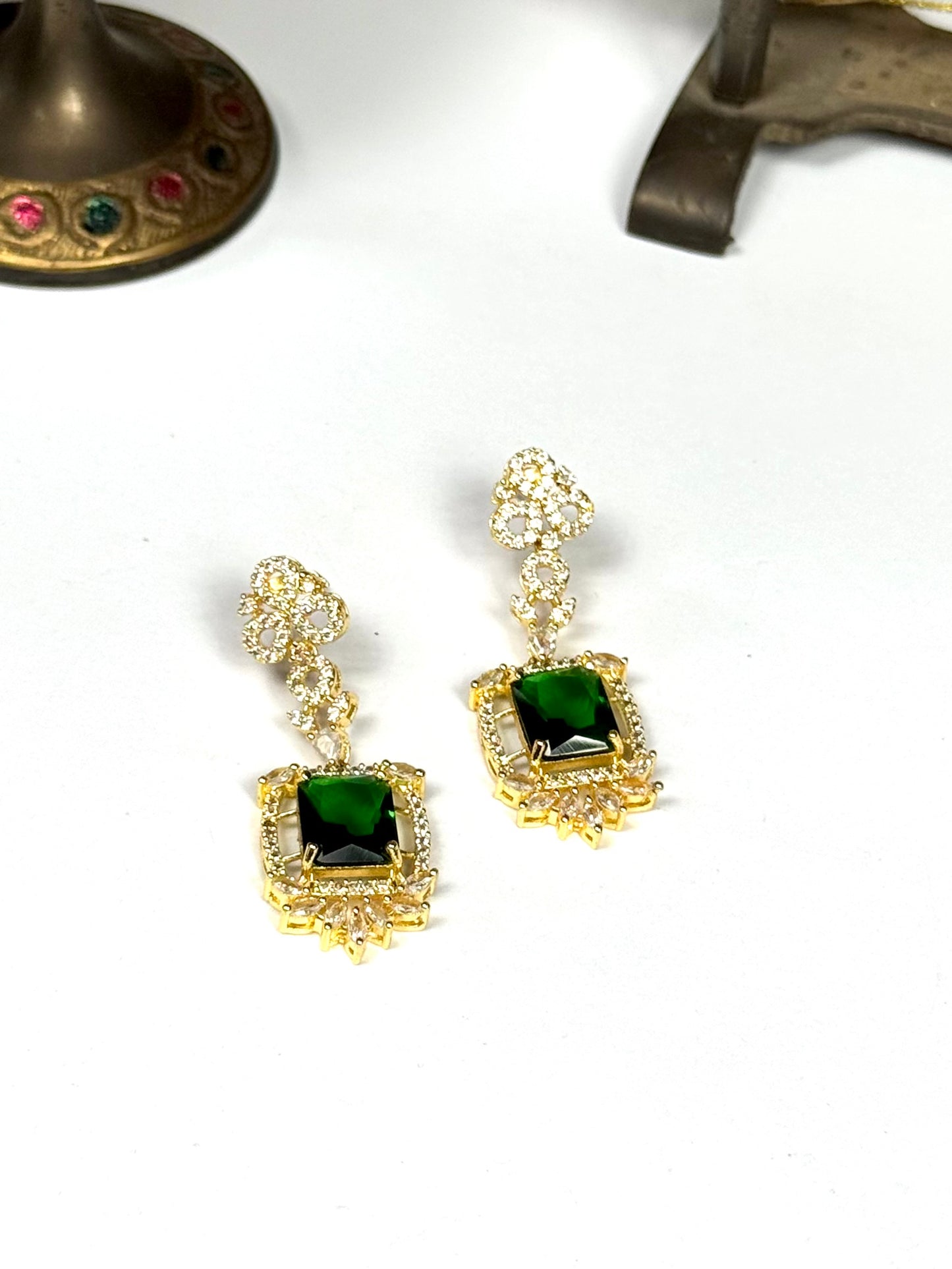 American Diamond 1 karat Earrings