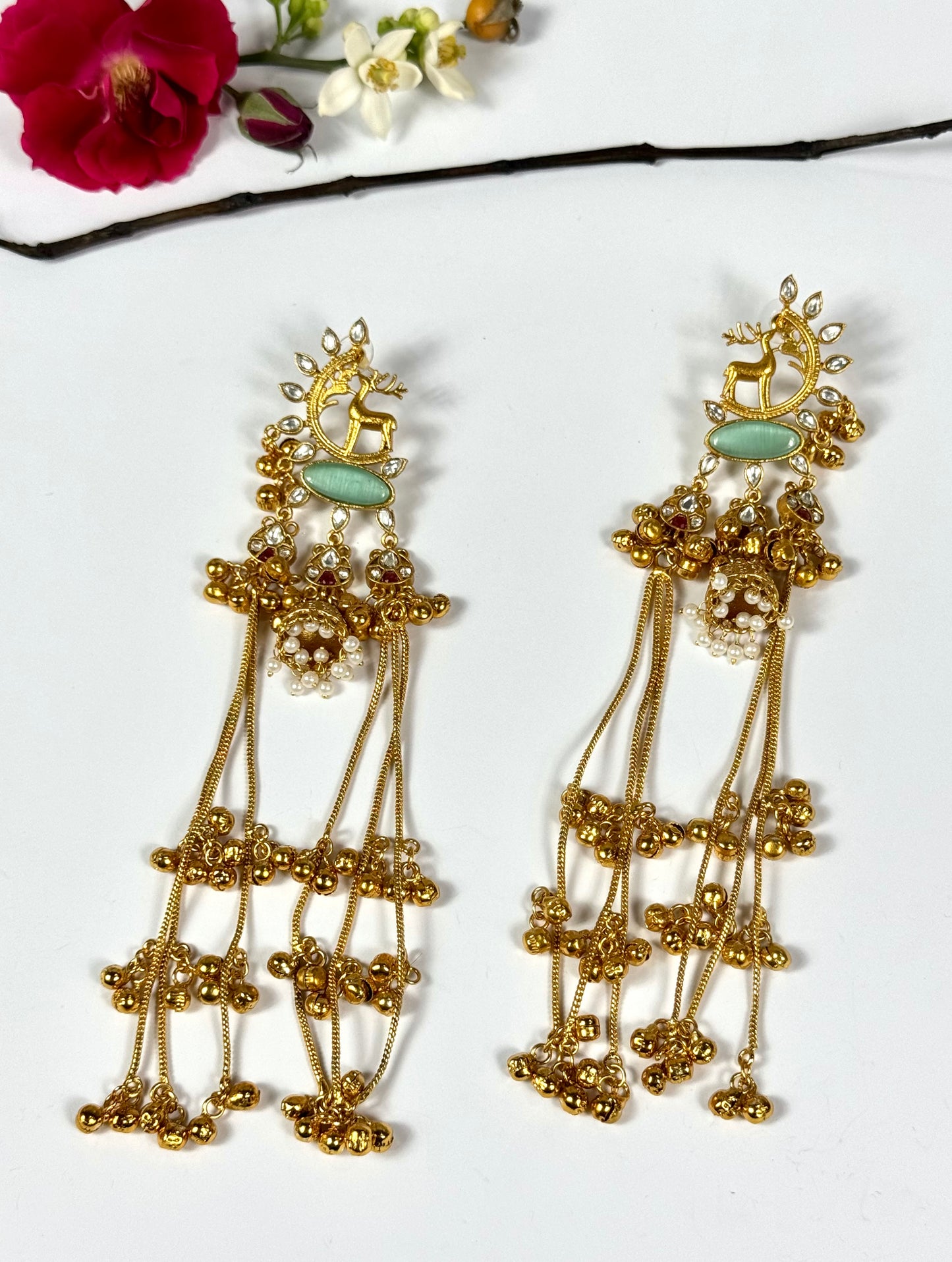Kasmiri Brass Made premium Designer Earrings
