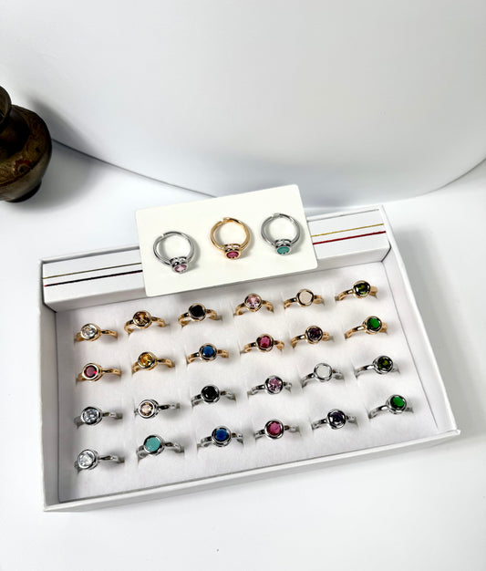 Single stone classy Adjustable Rings