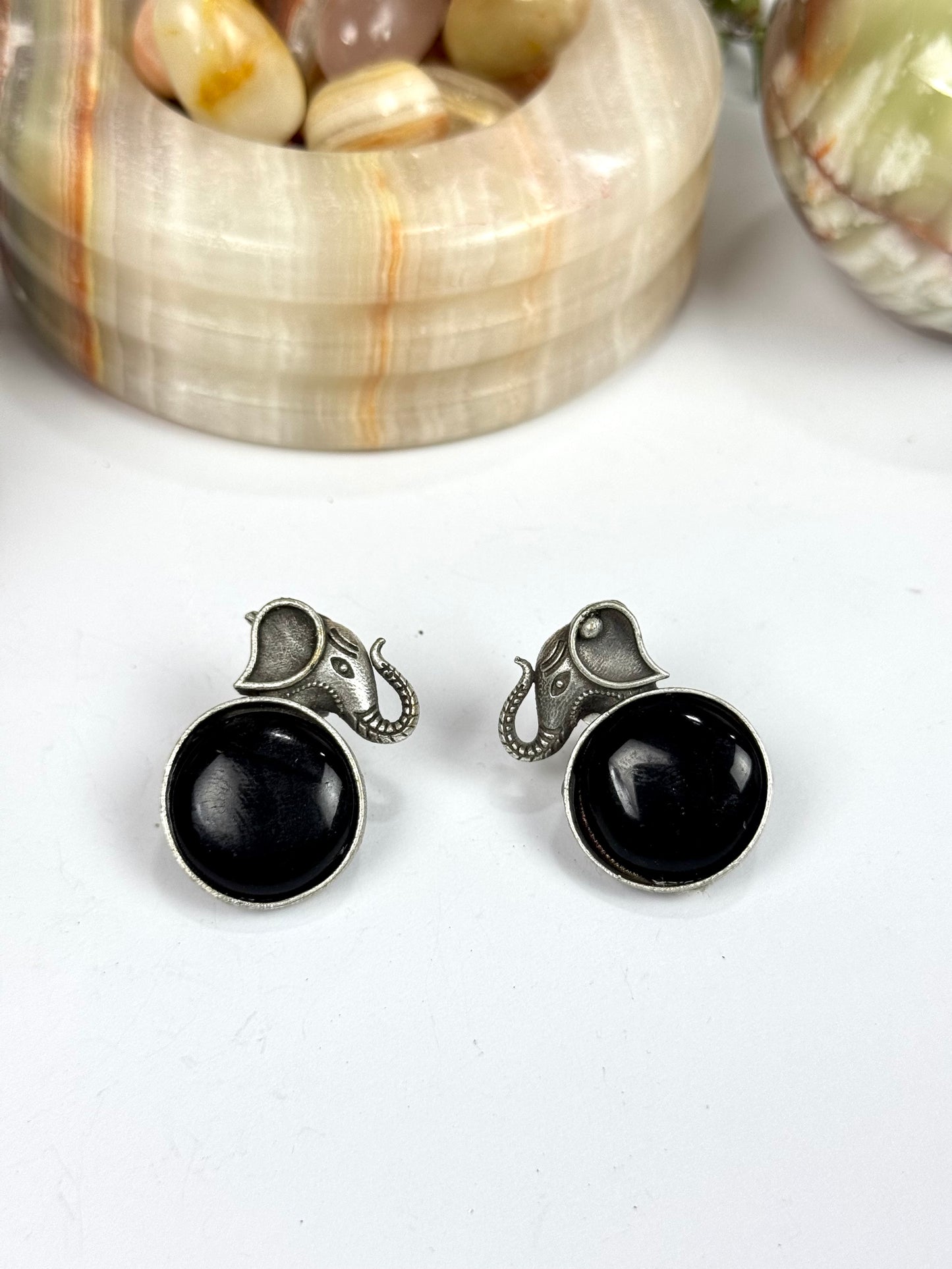 Premium Oxidised Brass Made Earrings