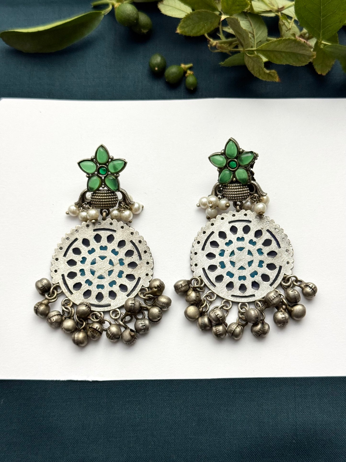 Premium Brass made oxidised Earrings
