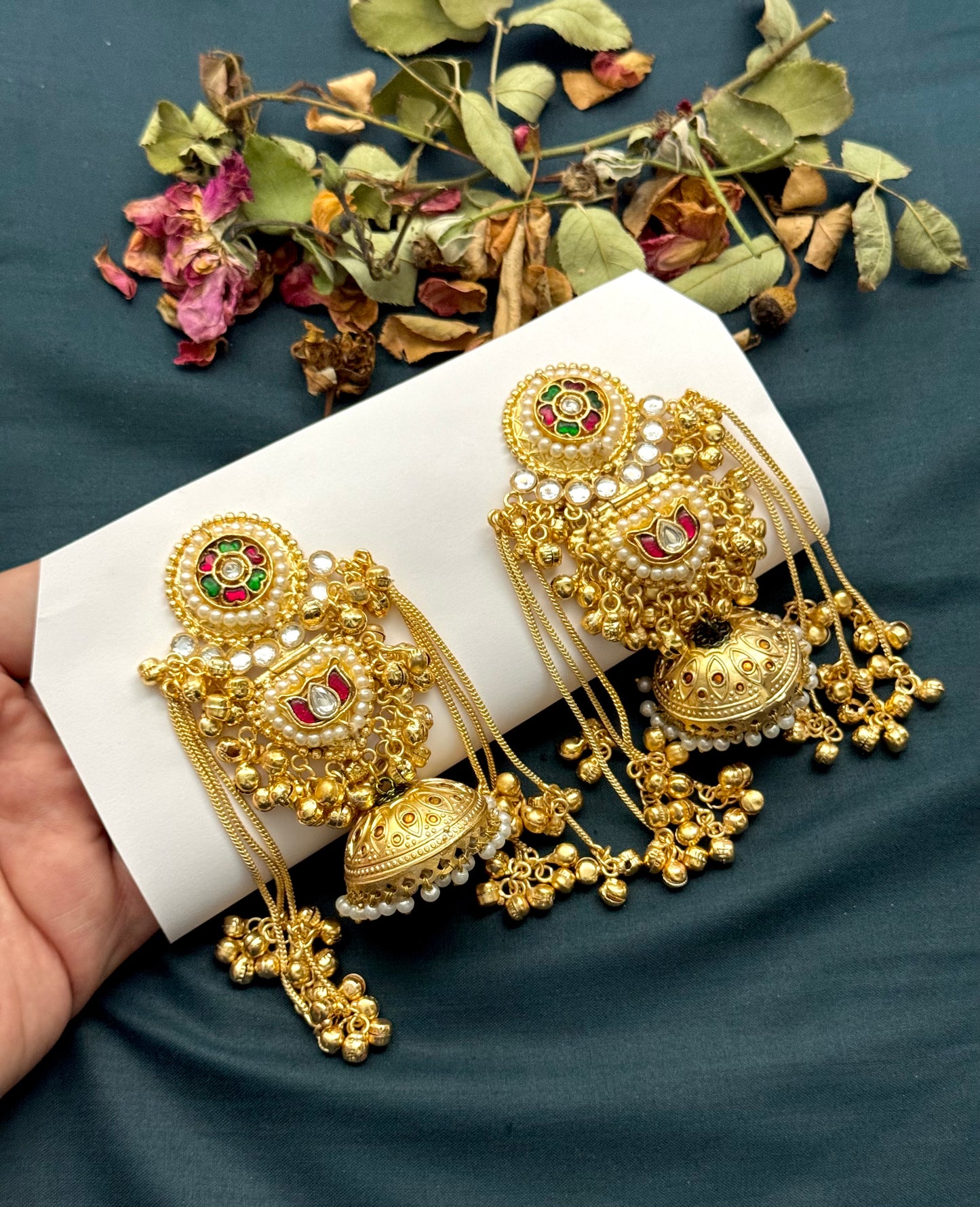 Kashmiri Brass Made Full Size Jhumka