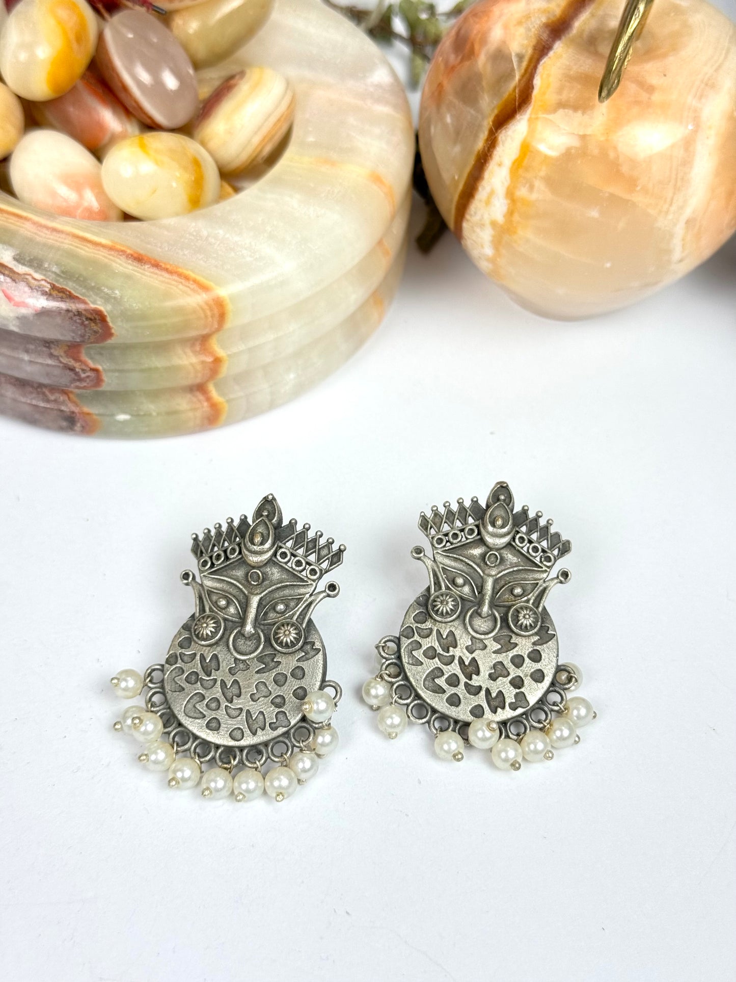 Premium oxidised Brass made Earrings