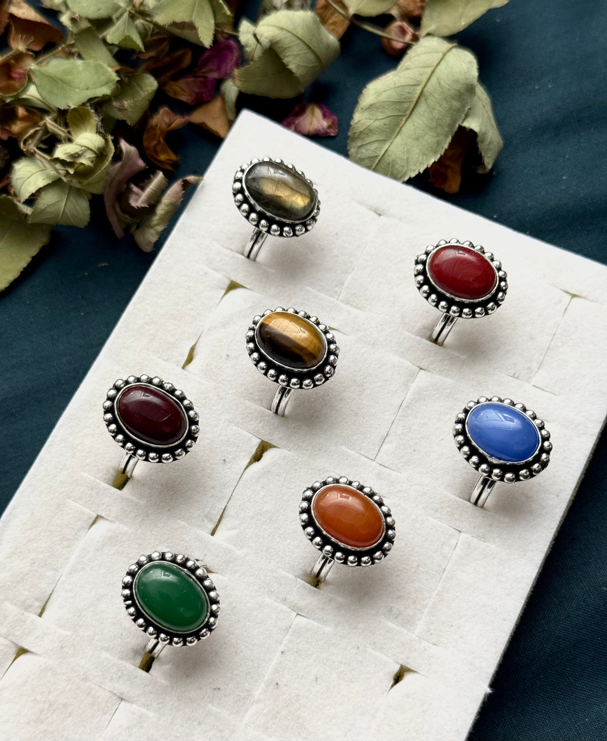 Premium Brass made Oxidised Adjustable Rings