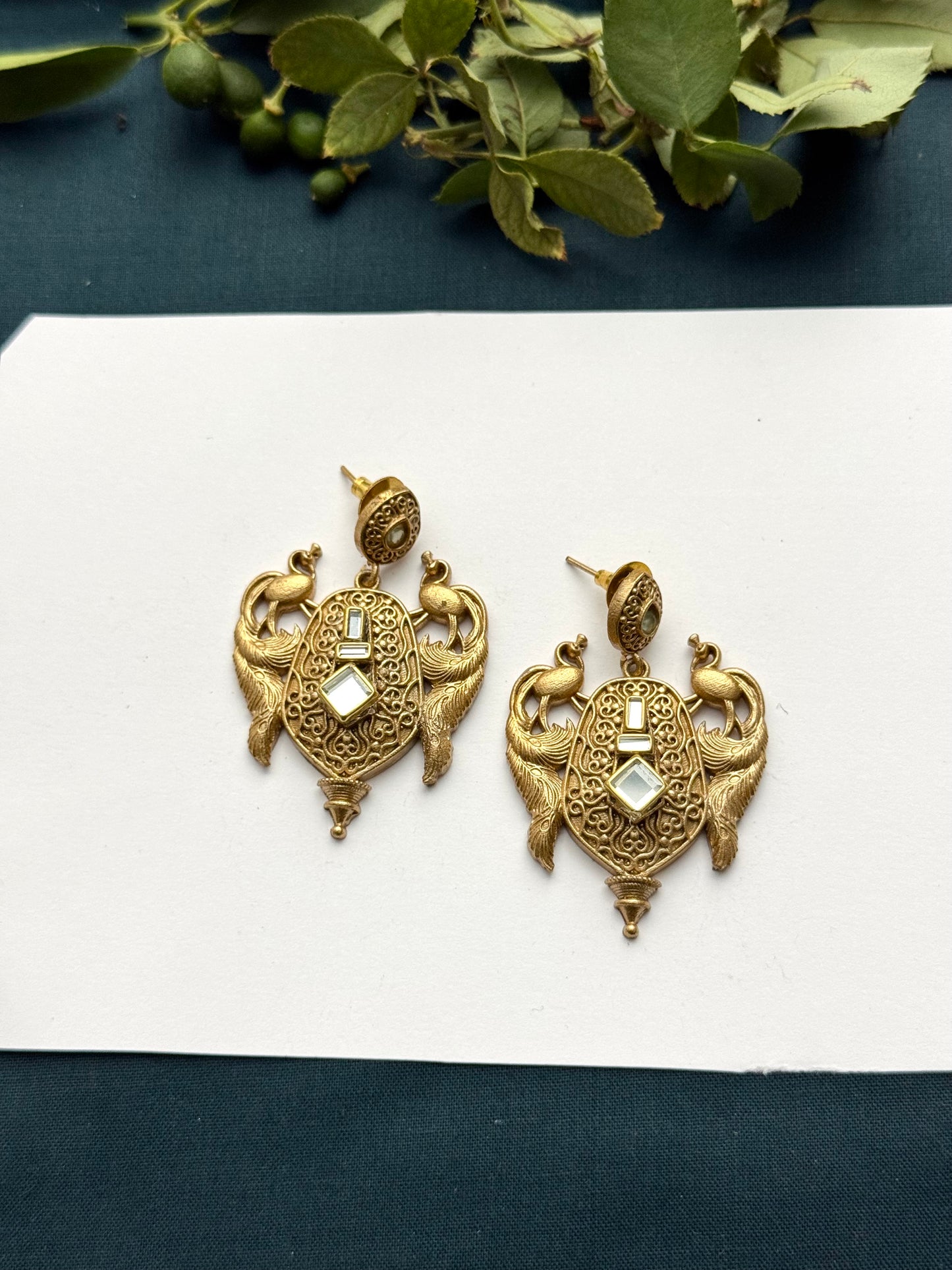 Premium Brass made oxidised Earrings
