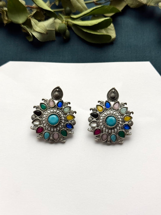 Premium Brass made oxidised earrings