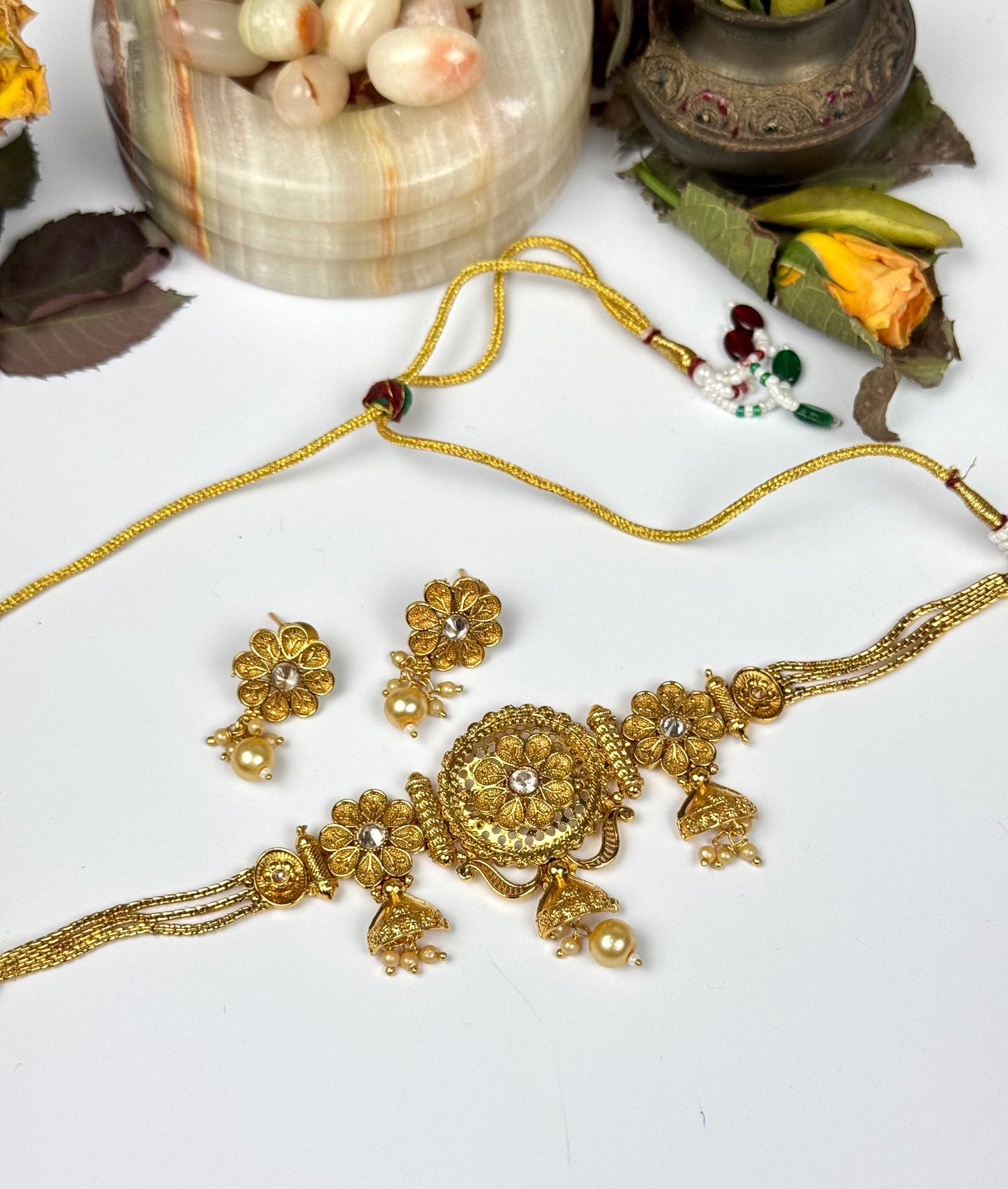 Rajwadi Rija Choker set