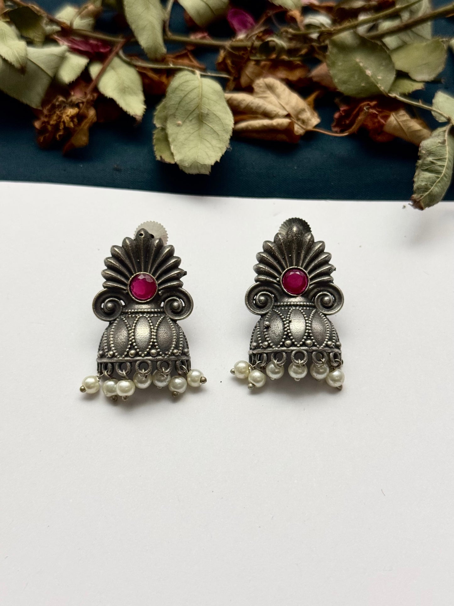 Premium Brass made Oxidised Earrings