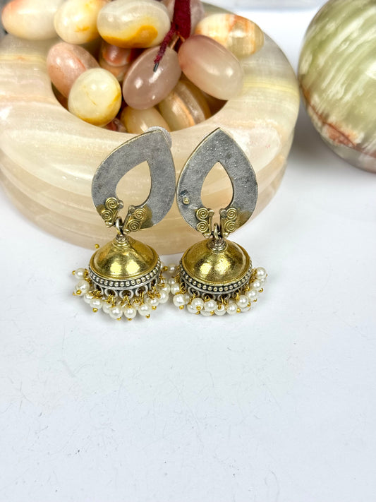 Premium oxidised Brass made Earrings