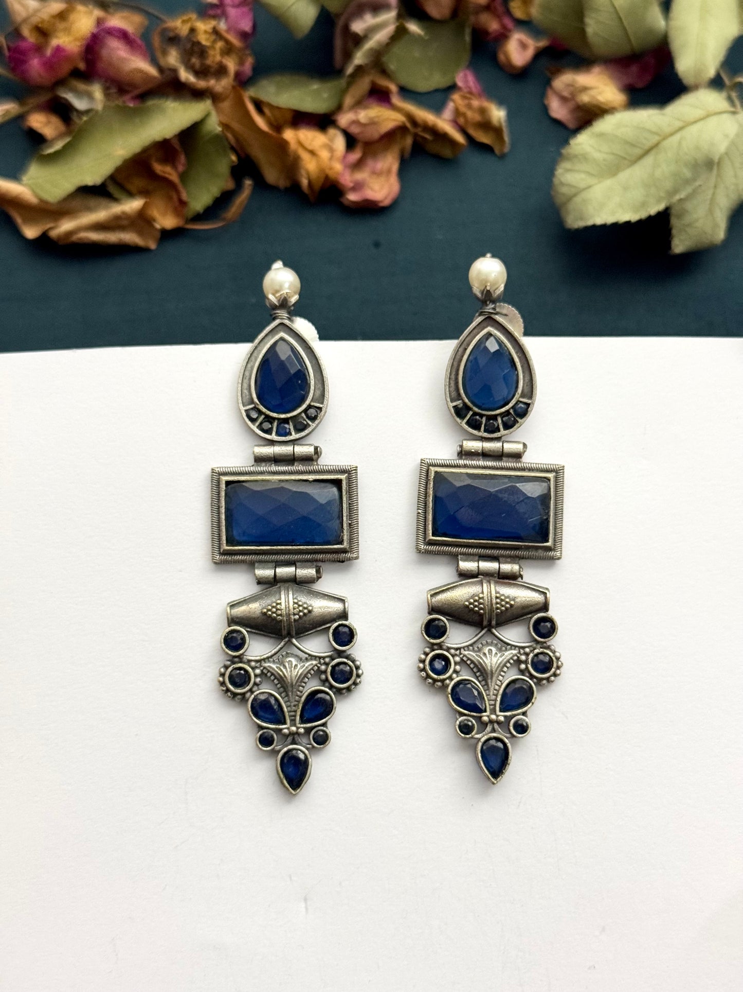 Premium oxidised Brass made Earrings