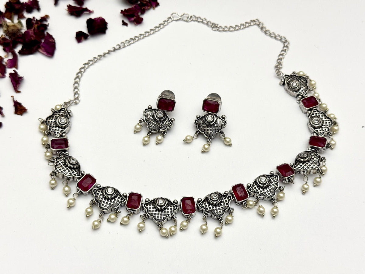 Premium oxidised Necklace set