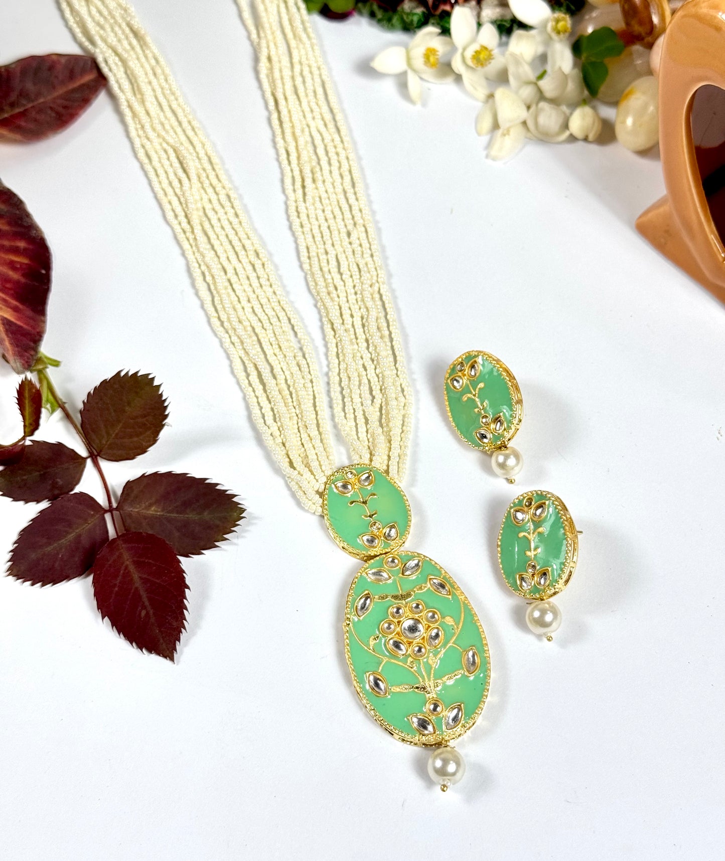 Imported Mina Kundn Mala Set