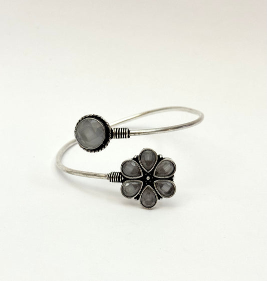 Oxidised openable Bangle