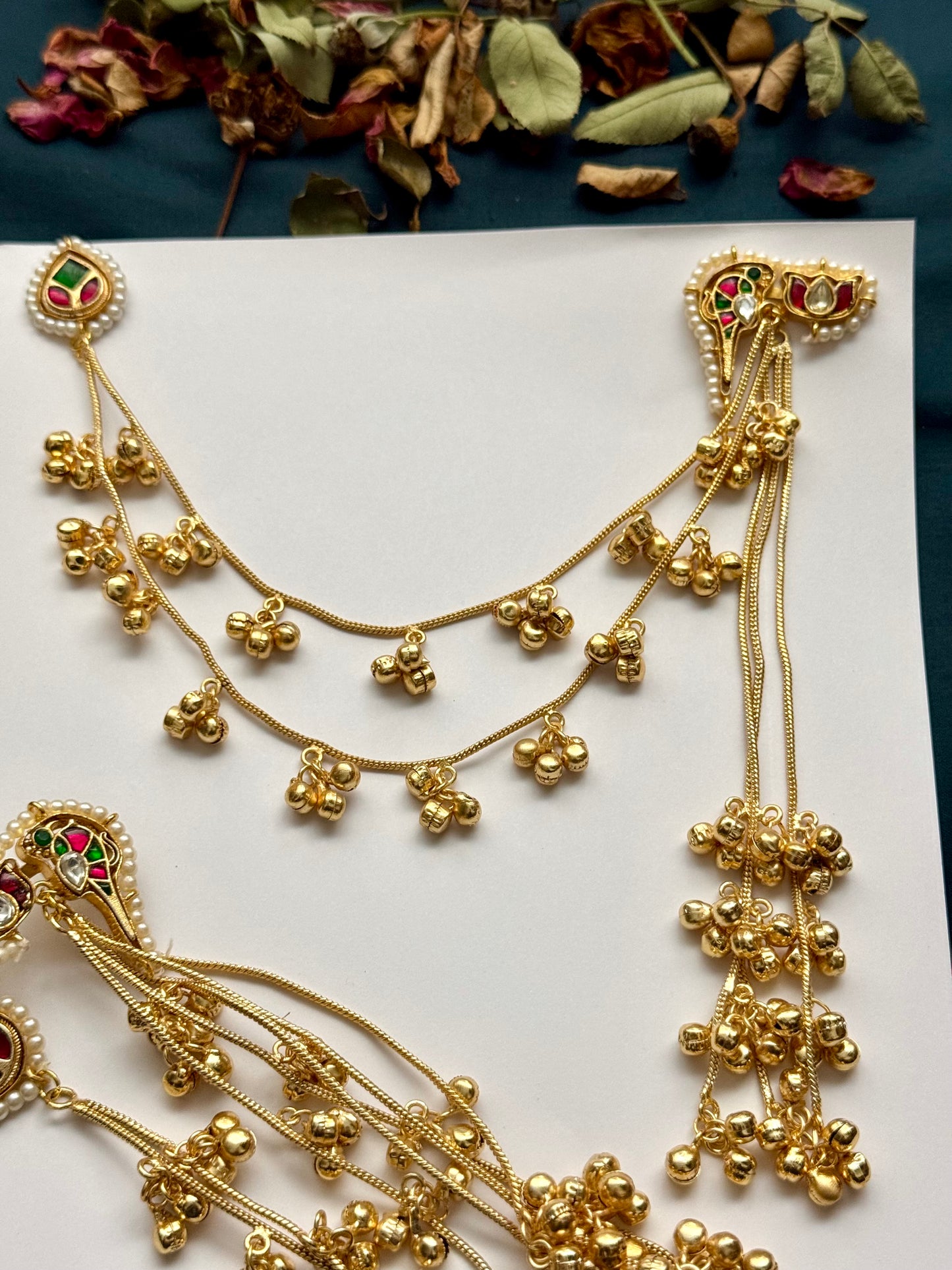 Premium Kashmiri Brass Made Earrings With Sahara