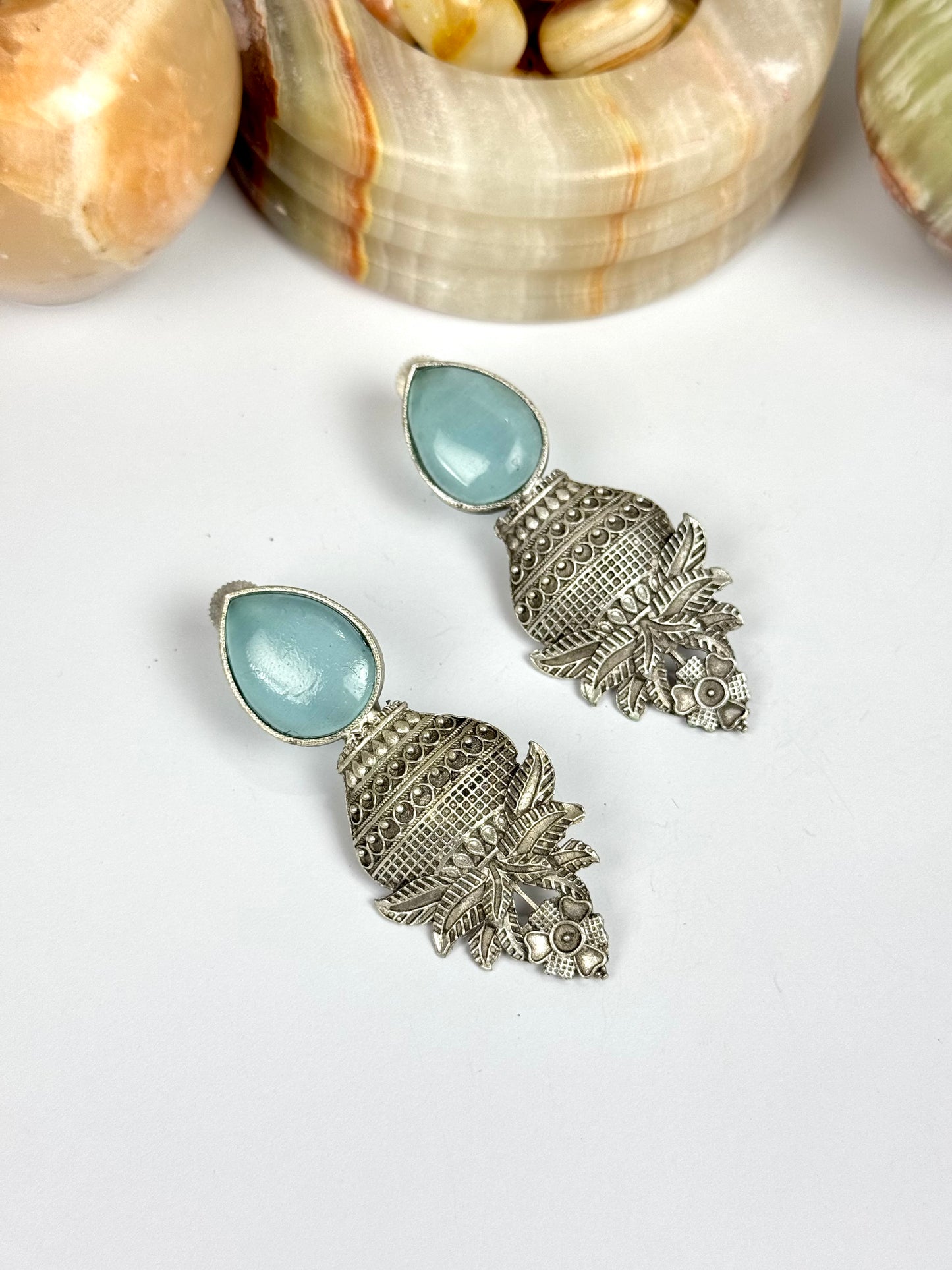 Premium Brass made Oxidised Earrings