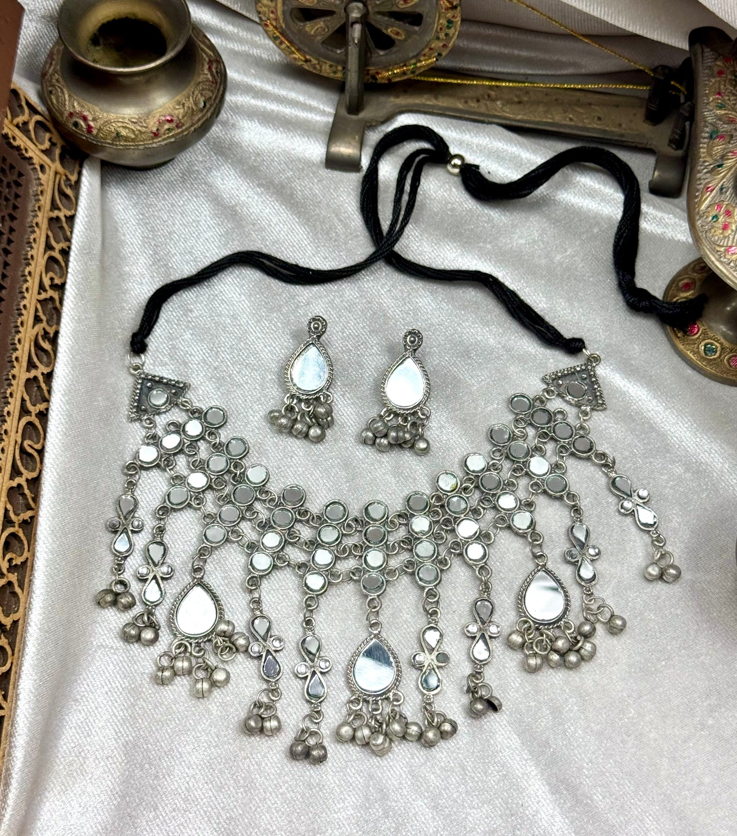 Oxidised Mehak set