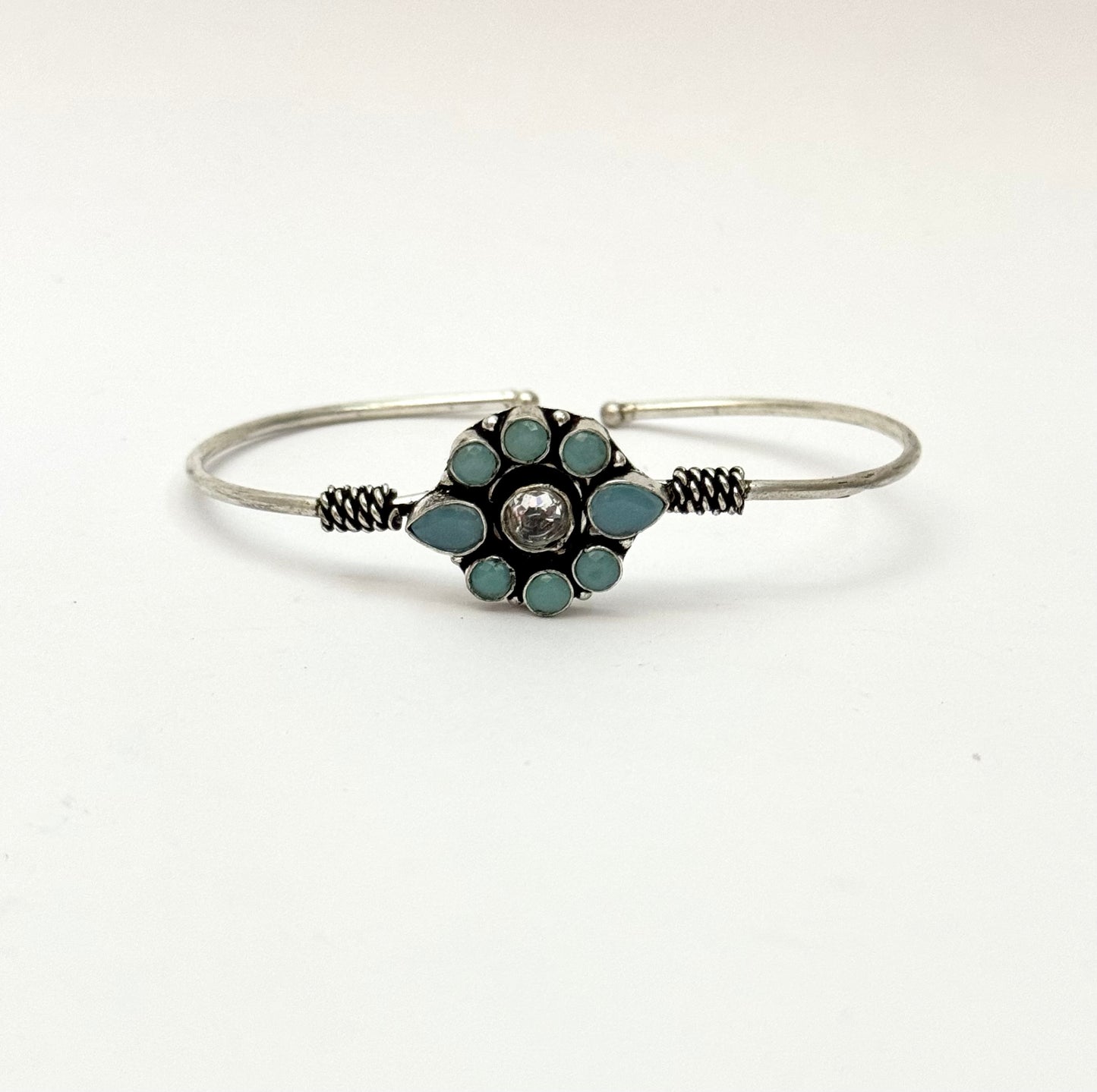 Oxidised openable Bangle