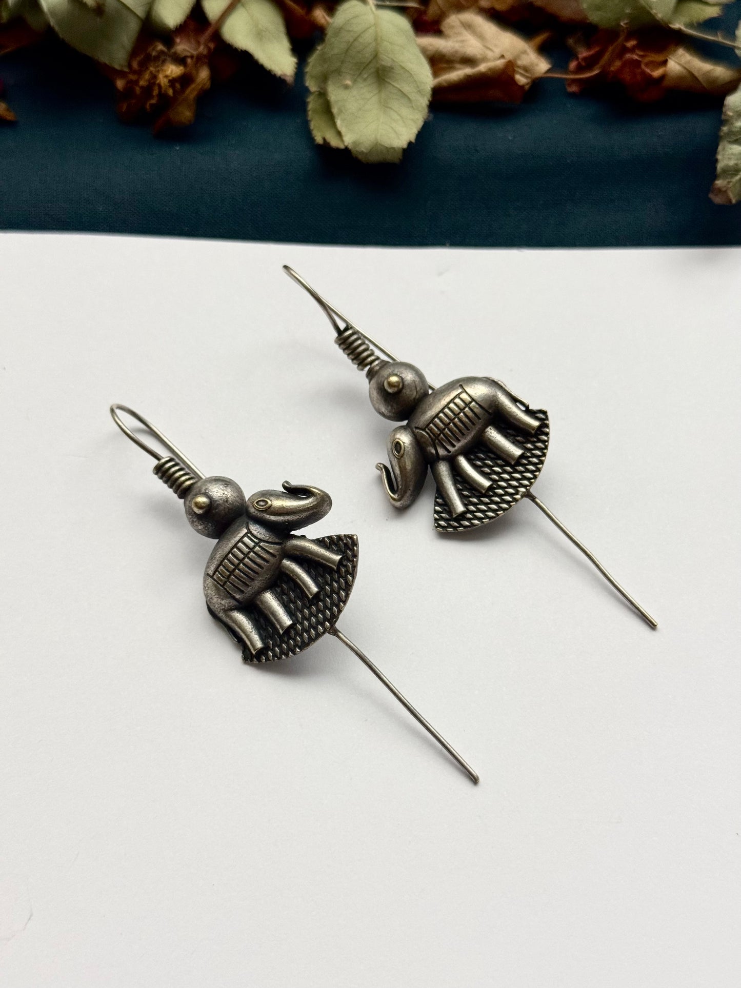 Premium Oxidised Brass made Earpin
